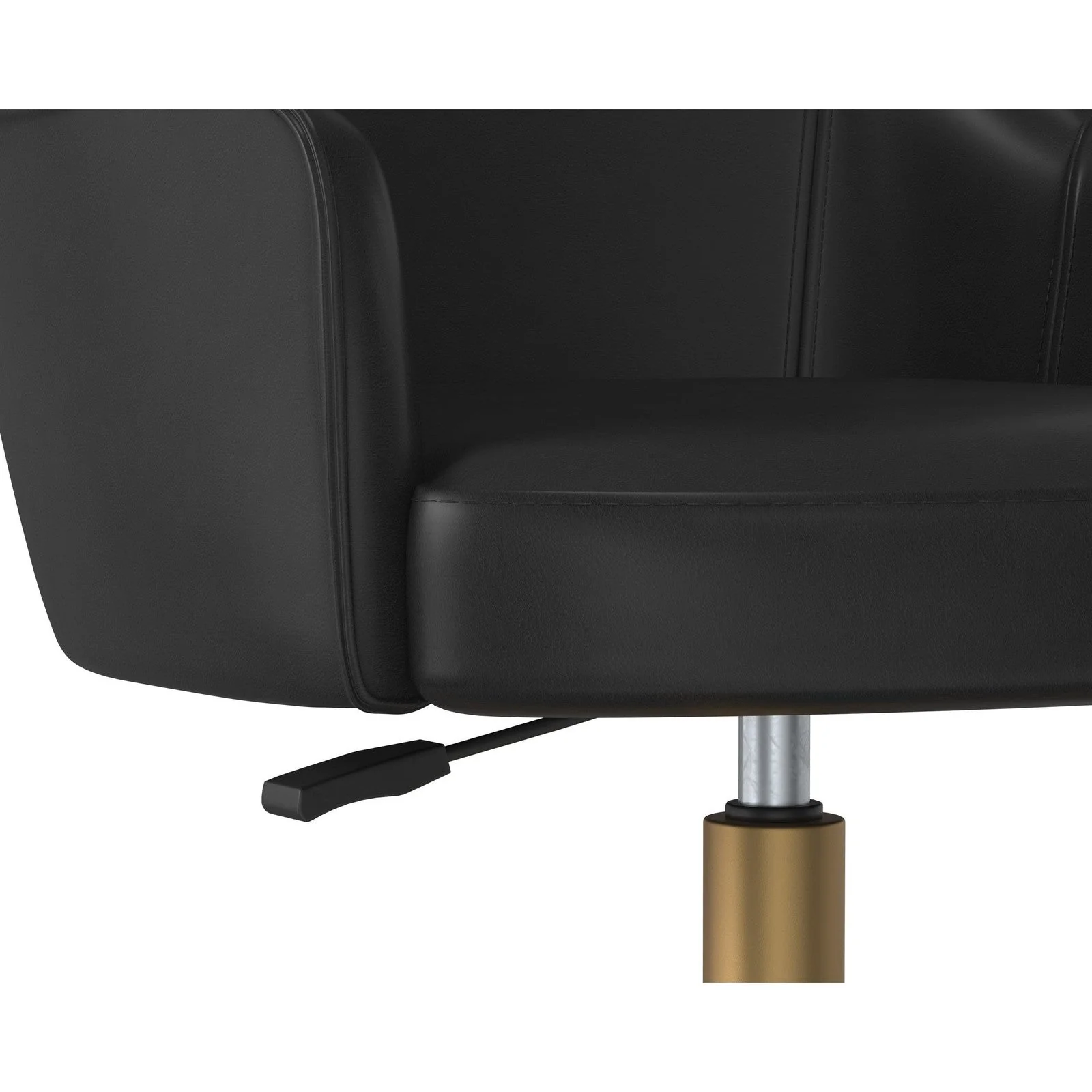 Sunpan Franklin Office Chair - Vintage Black - Image 6