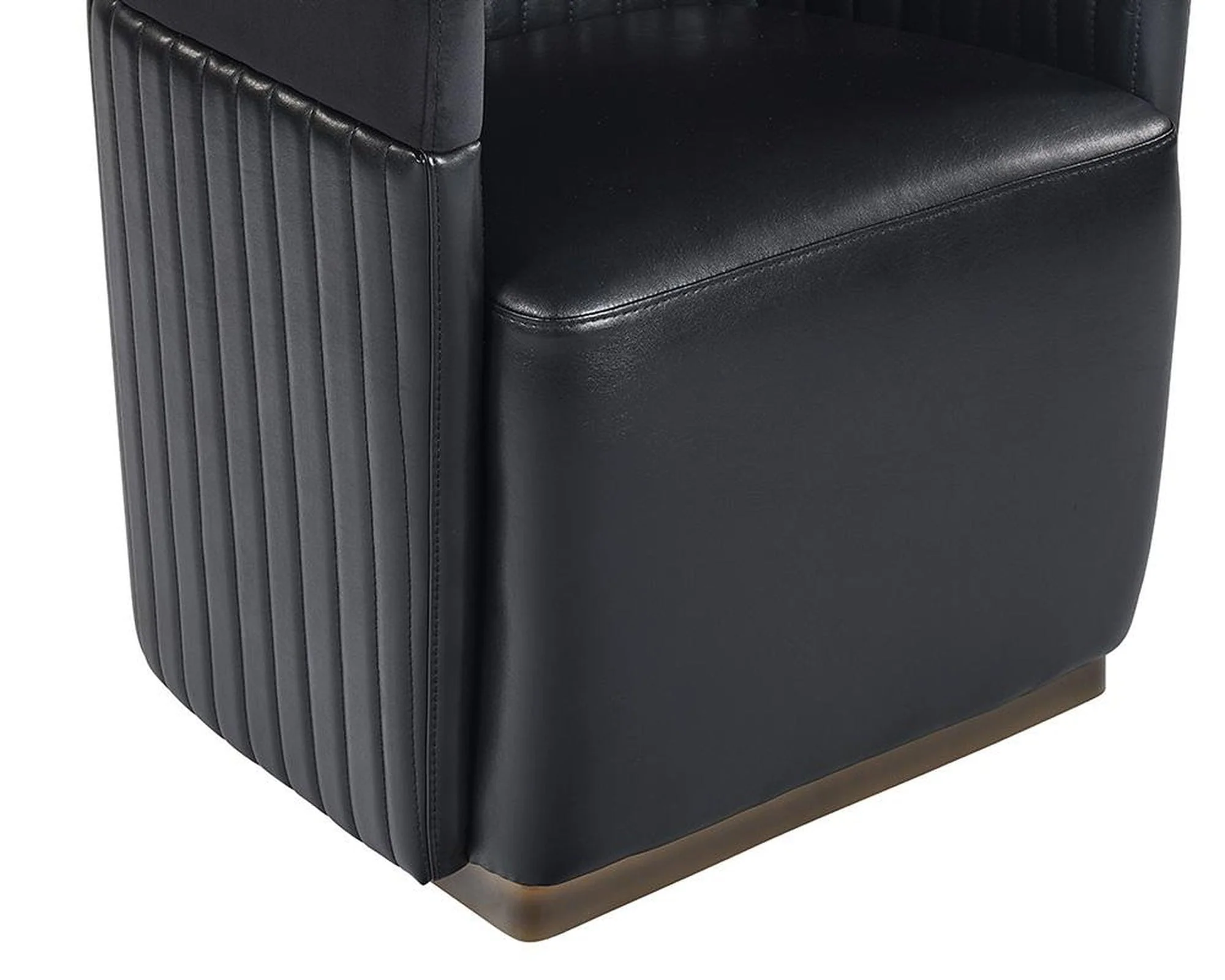 Sunpan Genval Wheeled Lounge Chair - Abbington Black/Cantina Black - Image 5