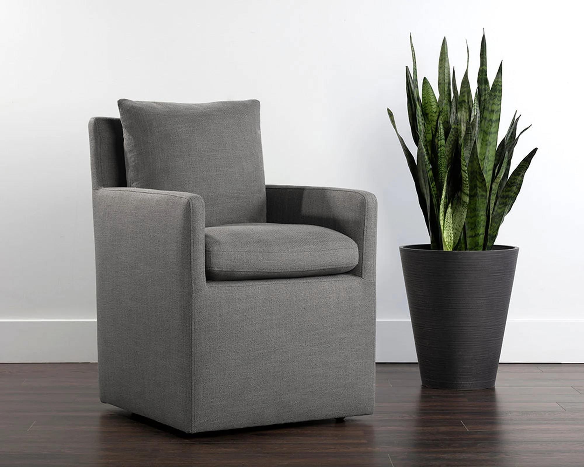 Sunpan Glenrose Wheeled Dining Armchair - Image 16