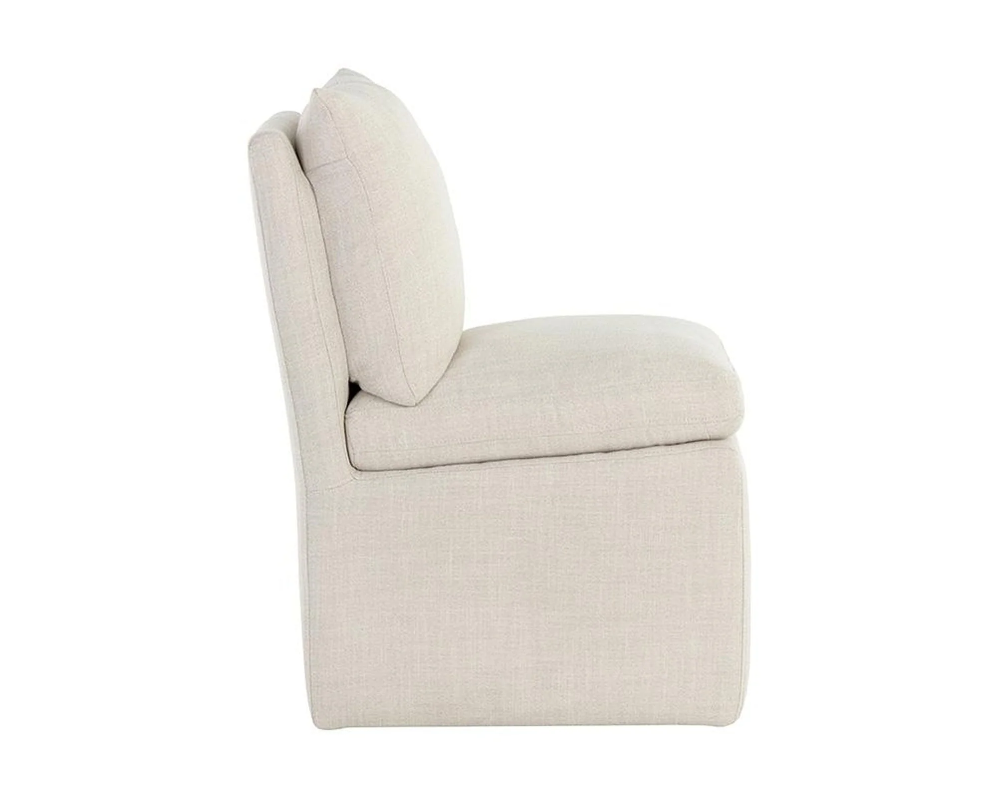 Sunpan Glenrose Wheeled Dining Chair - Image 2