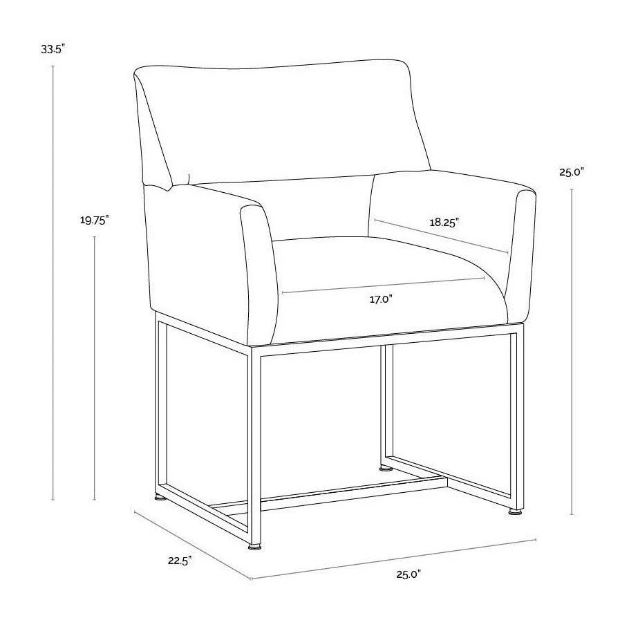 Sunpan Greco Dining Armchair - Image 7