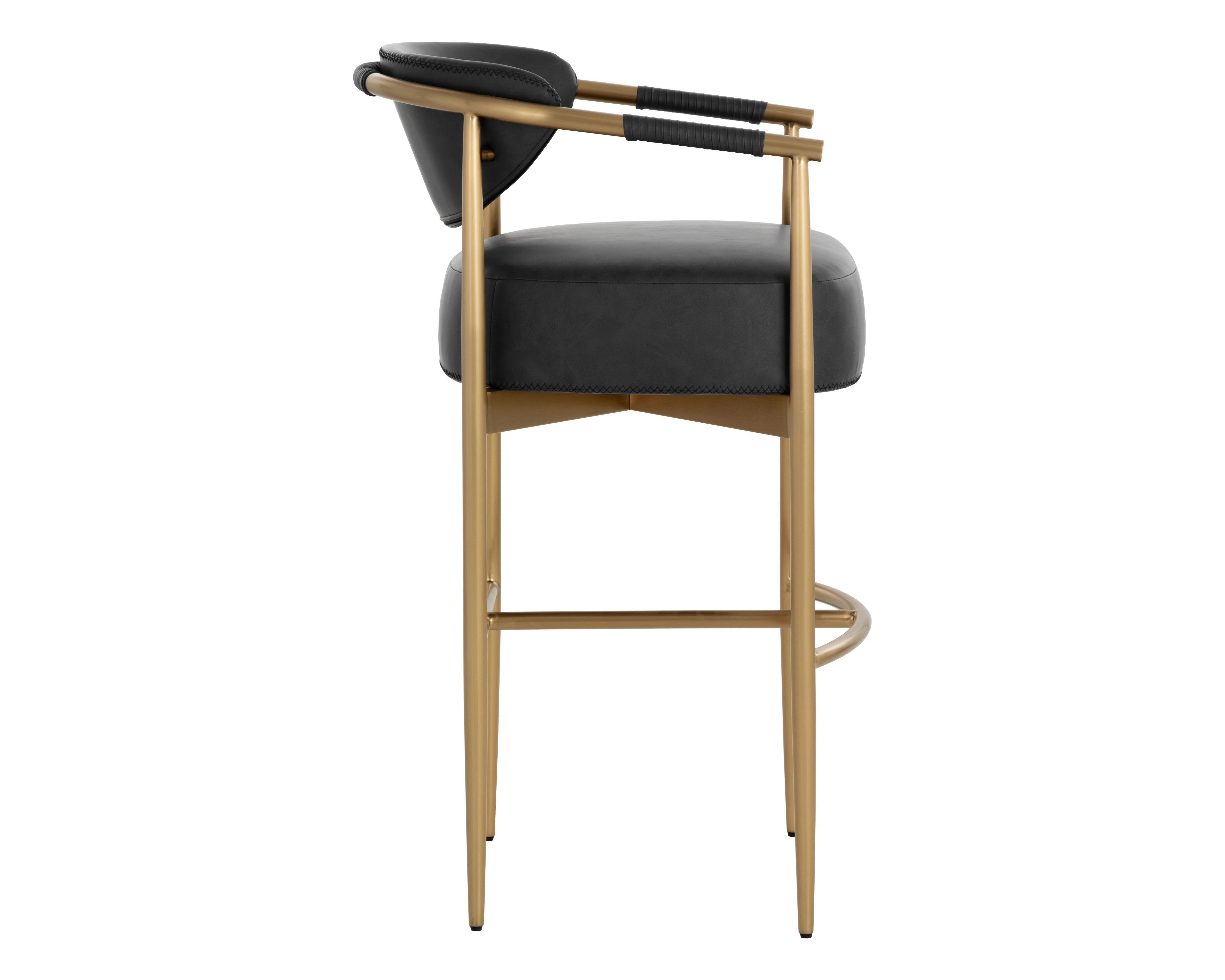 Sunpan Heloise Barstool - Bravo Black - Image 3
