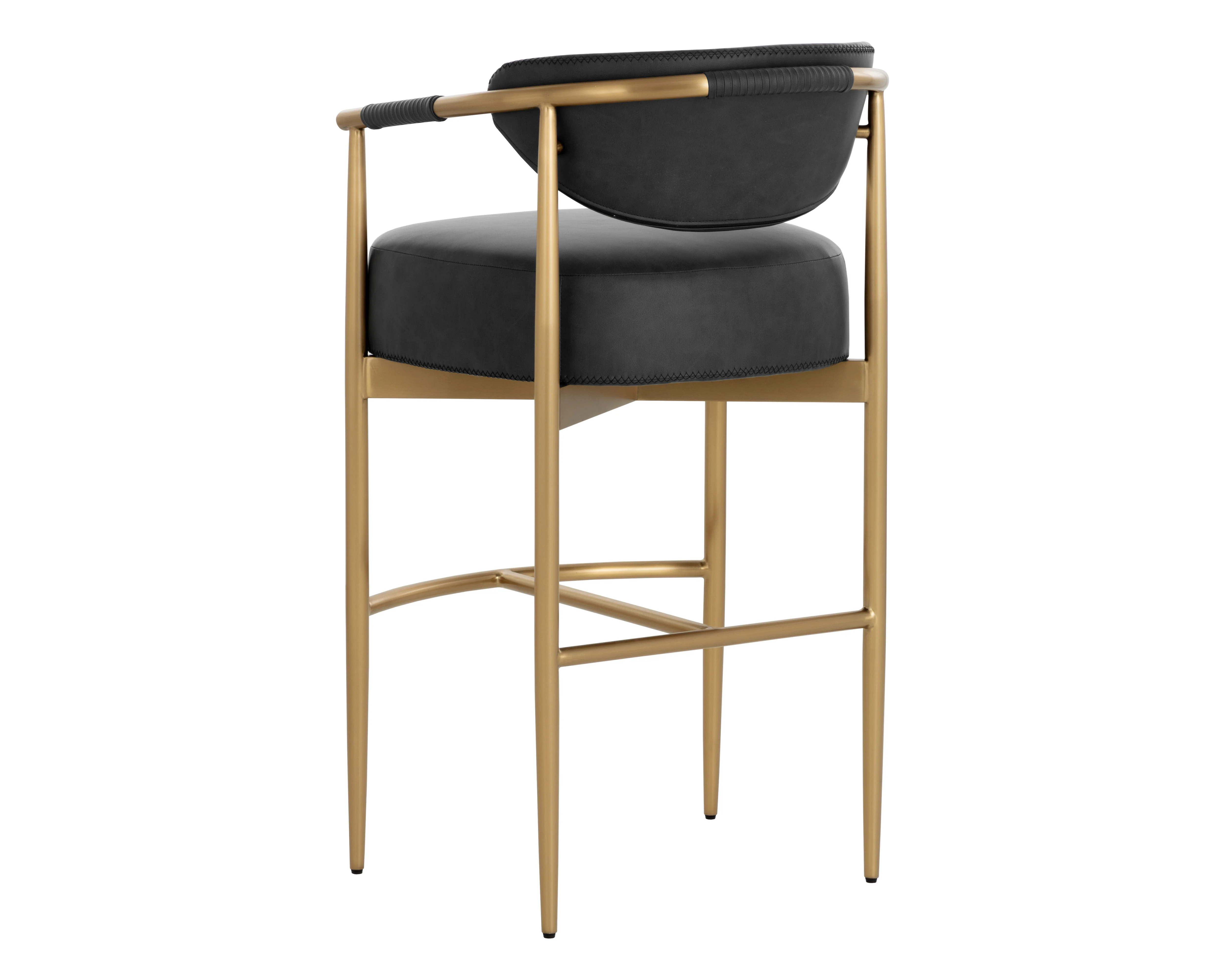 Sunpan Heloise Barstool - Bravo Black - Image 4