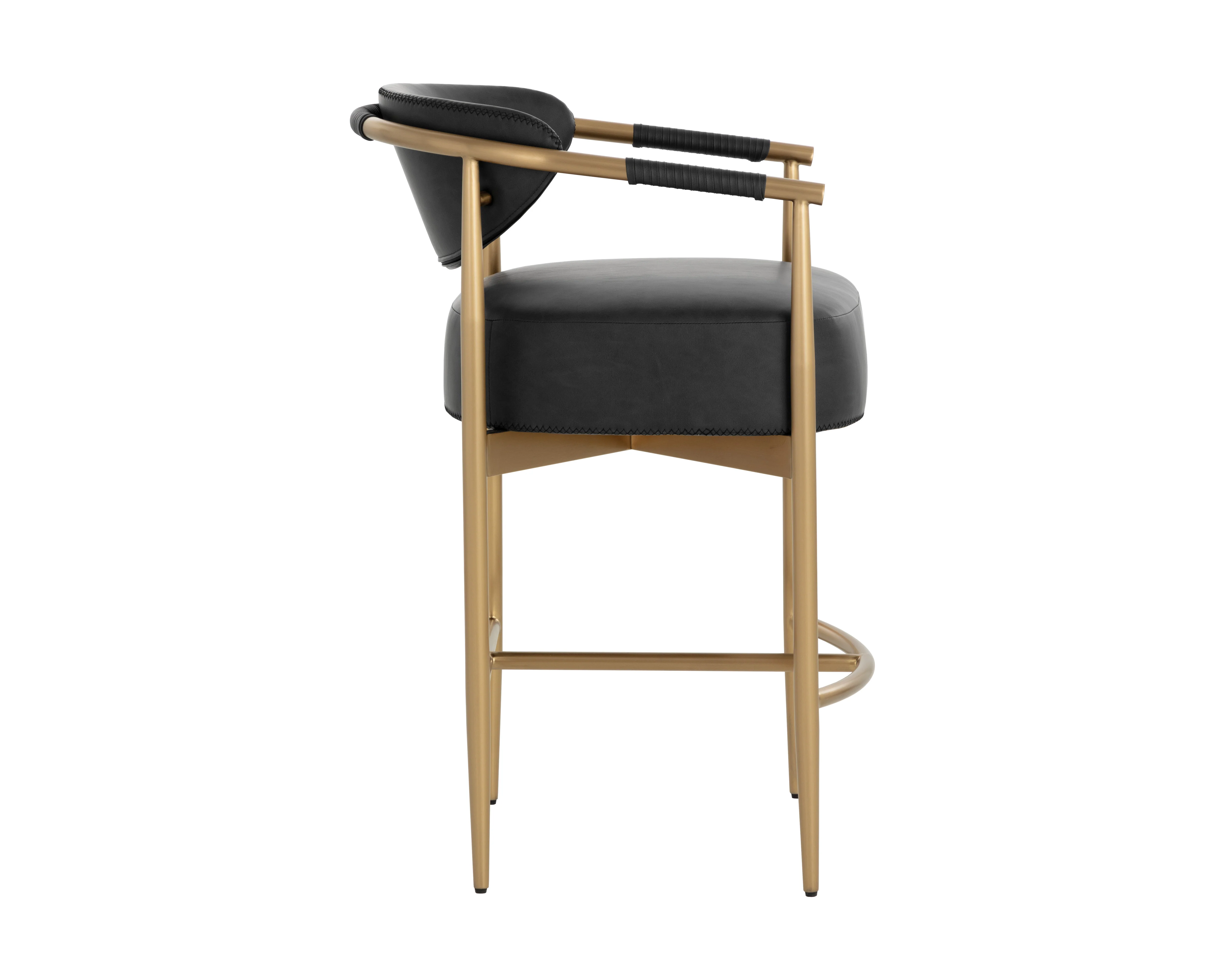 Sunpan Heloise Counter Stool - Bravo Black - Image 4