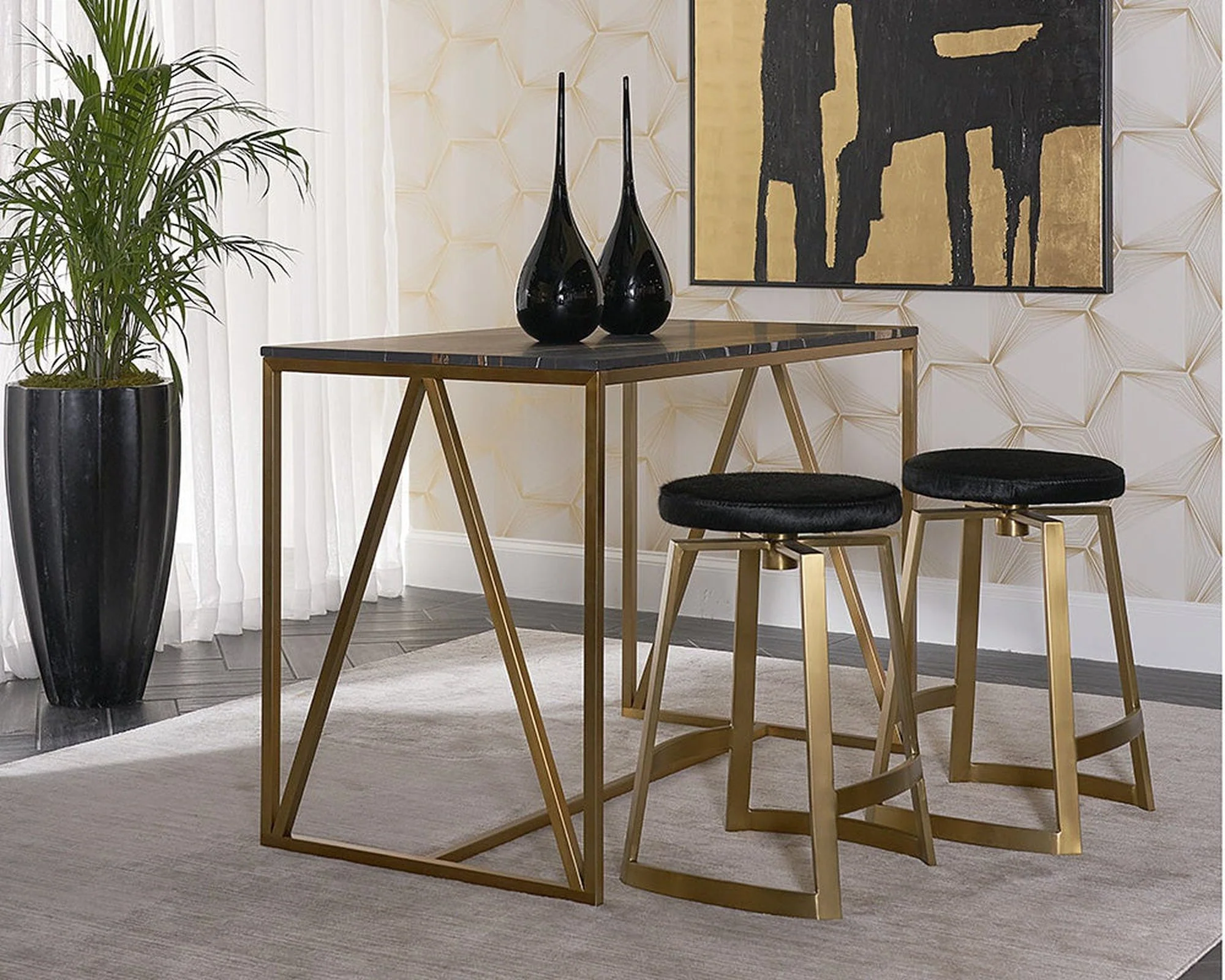 Sunpan Hendrix Swivel Counter Stool - Image 3