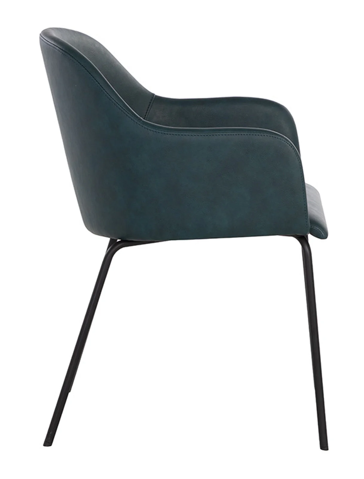 Sunpan Hensley Dining Armchair - Dark Teal - Image 4