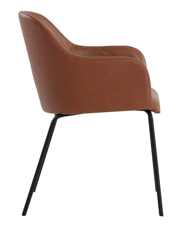 Sunpan Hensley Dining Armchair - Hazelnut - Image 4