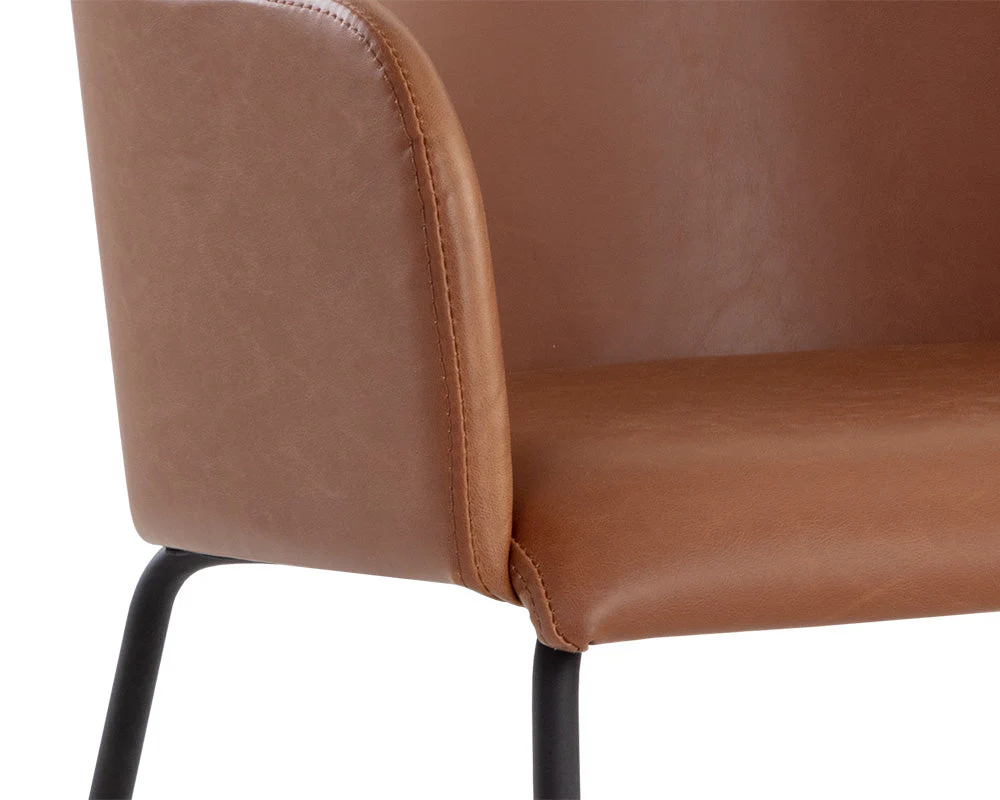 Sunpan Hensley Dining Armchair - Hazelnut - Image 6