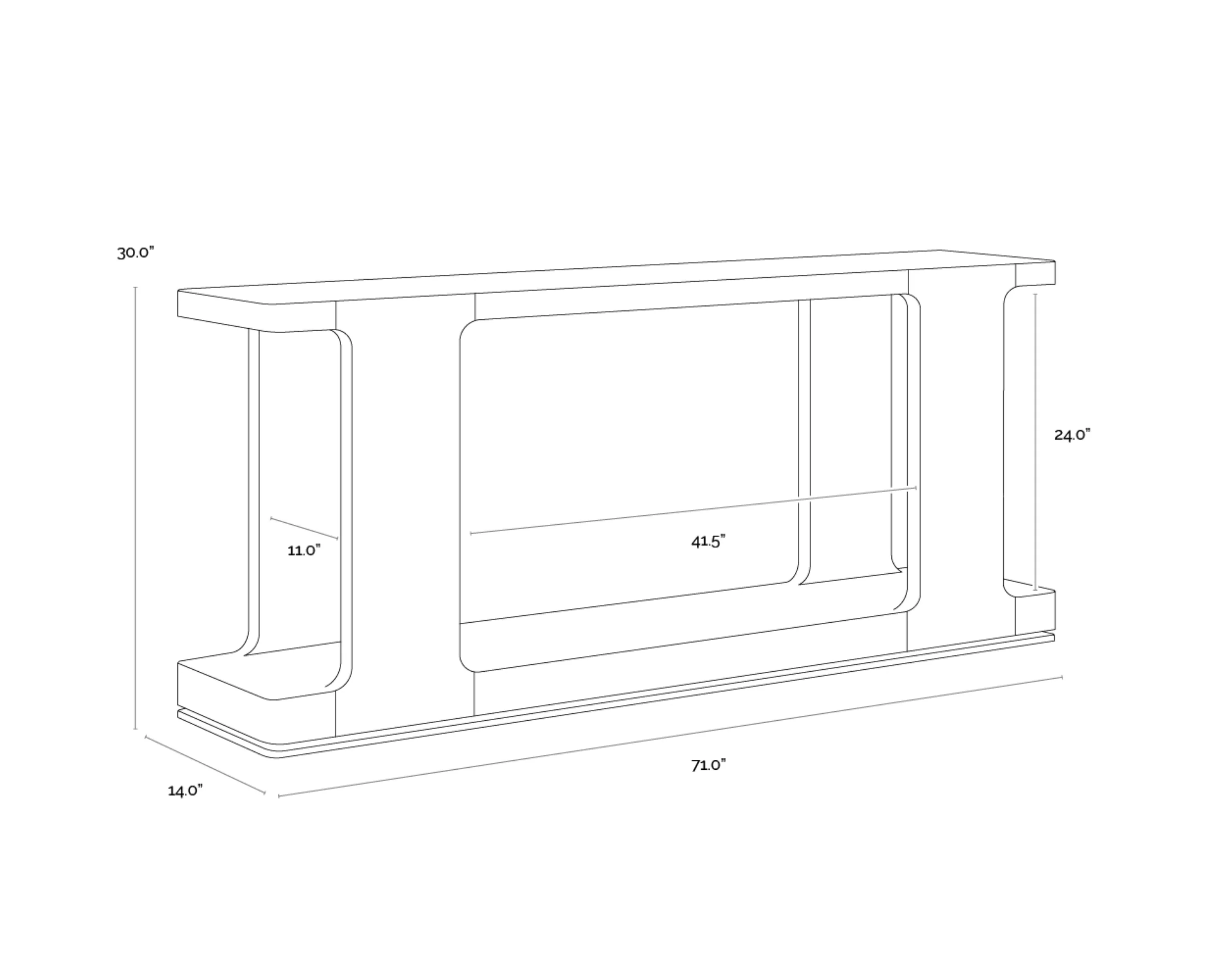 Sunpan Hercules Console Table - Image 9