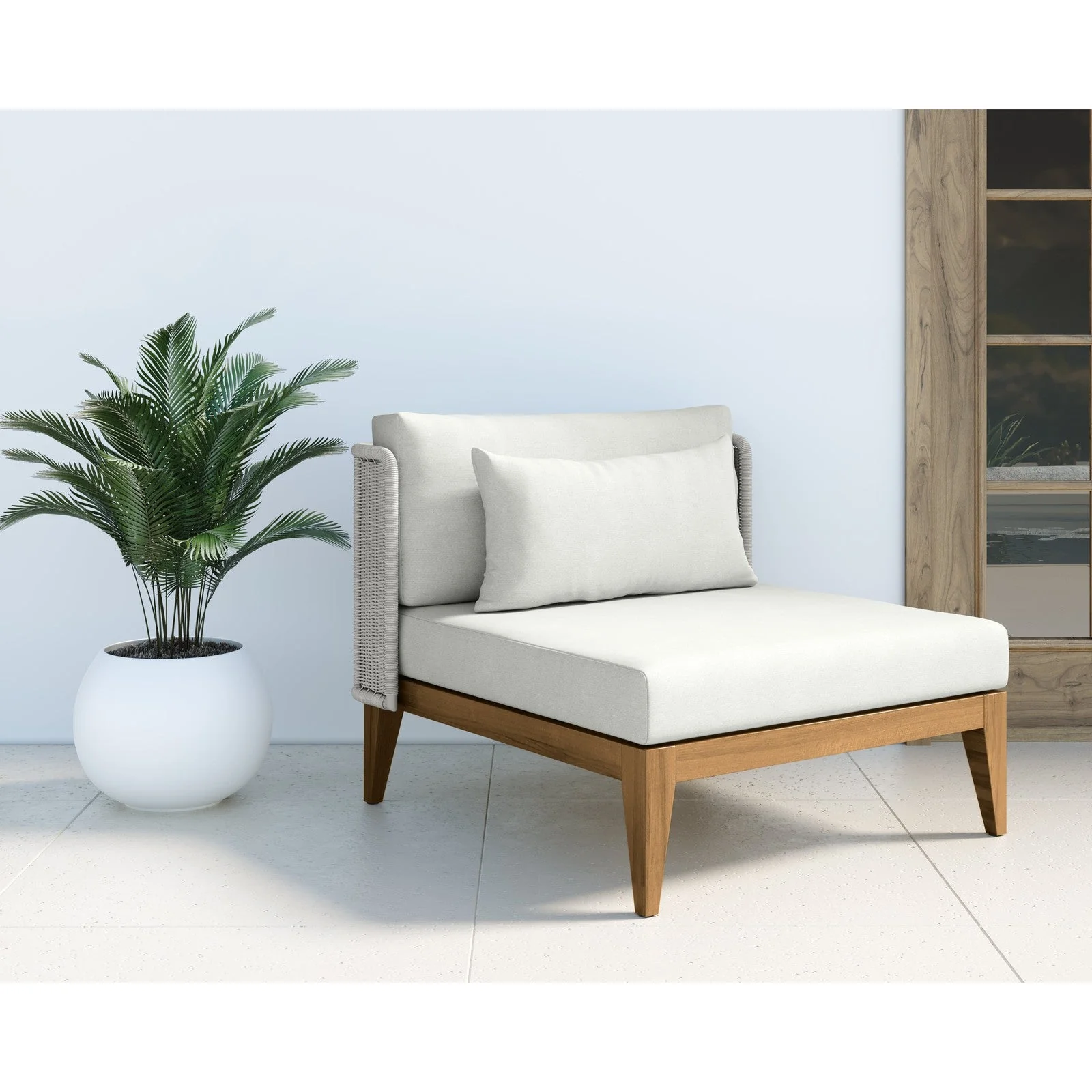 Sunpan Ibiza Armless Chair Clearance - Image 3