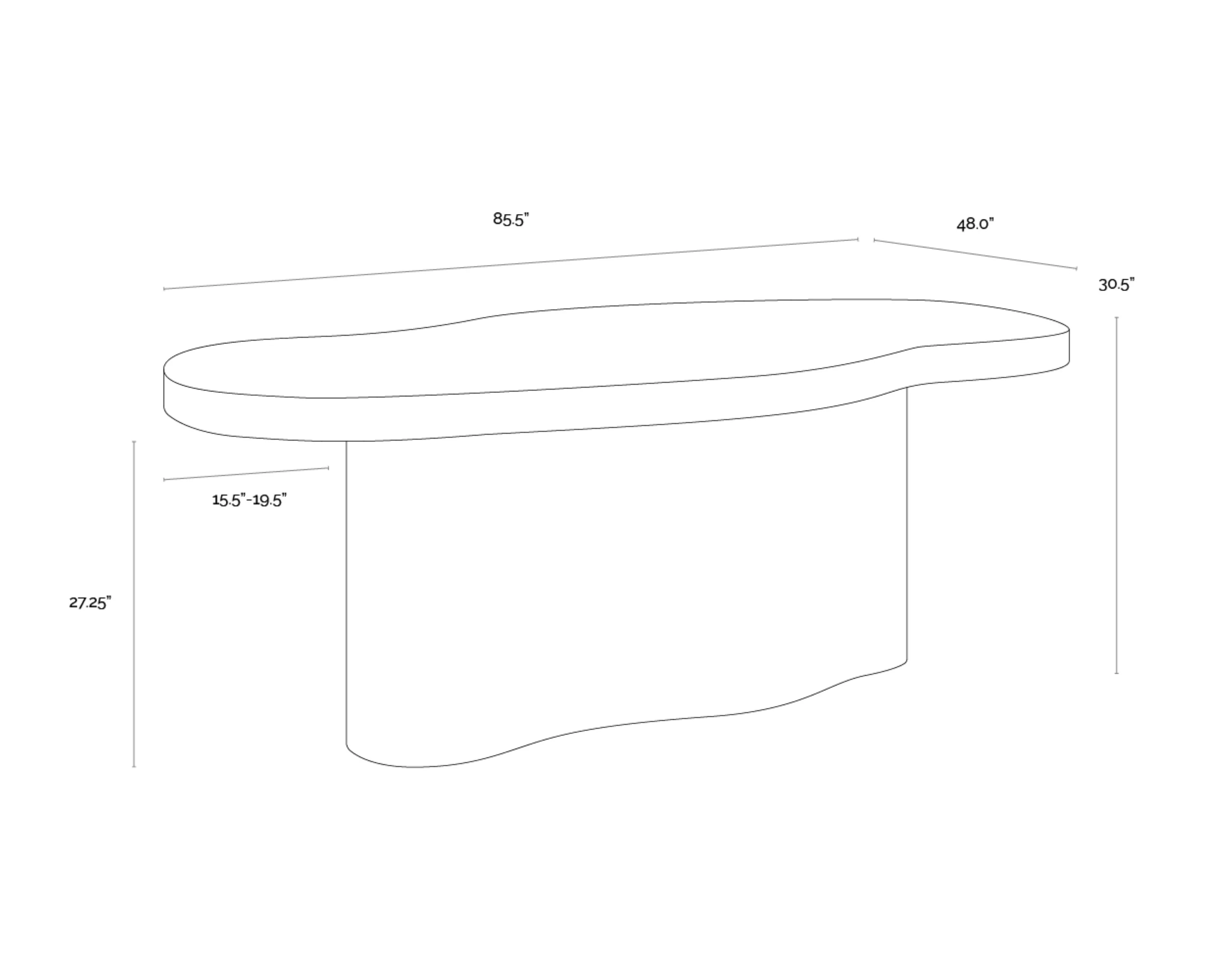 Sunpan Idris Dining Table - 86" - Image 8