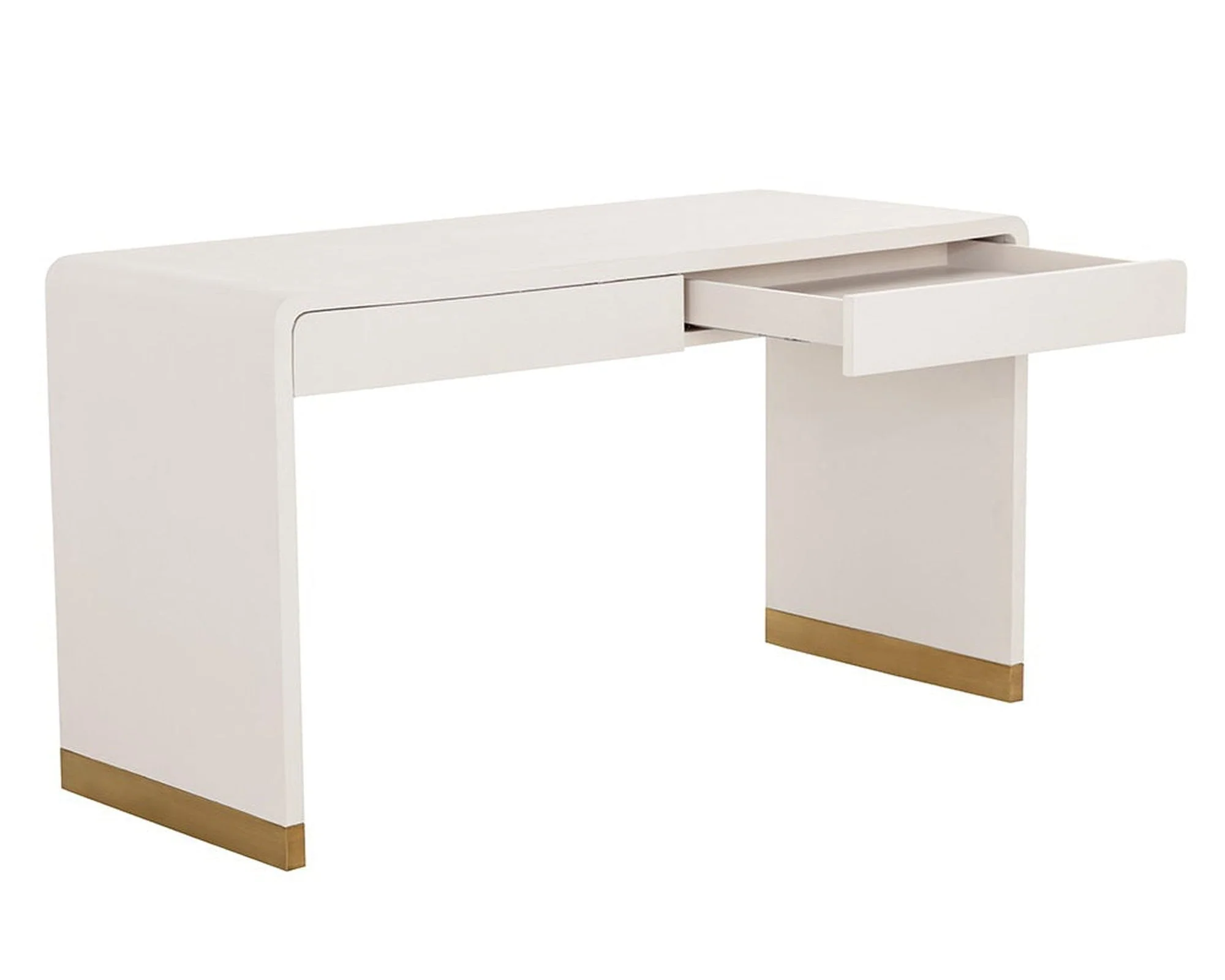 Sunpan Ilona Desk - Oyster Shagreen - Image 3