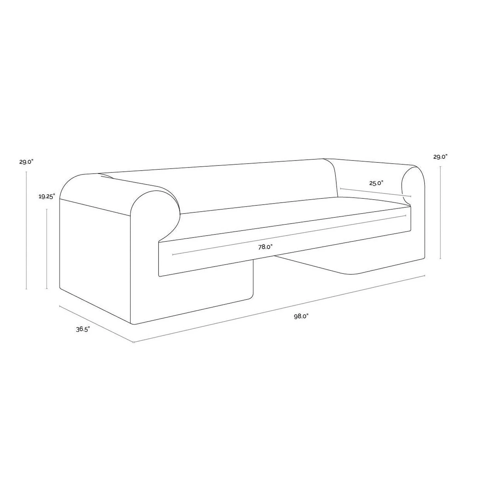 Sunpan Ionic Sofa - Image 18