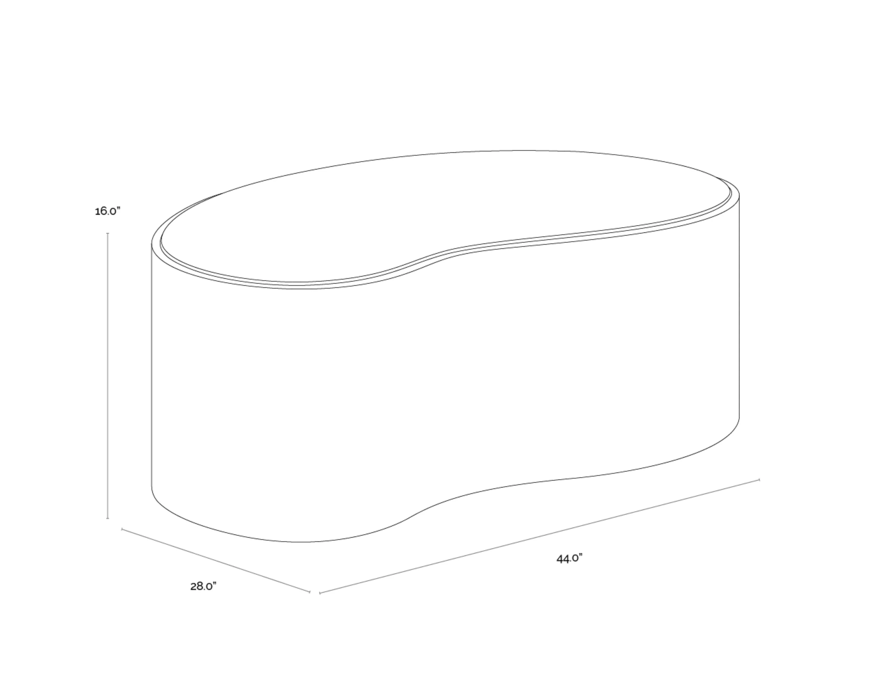 Sunpan Ishiko Coffee Table - Image 9