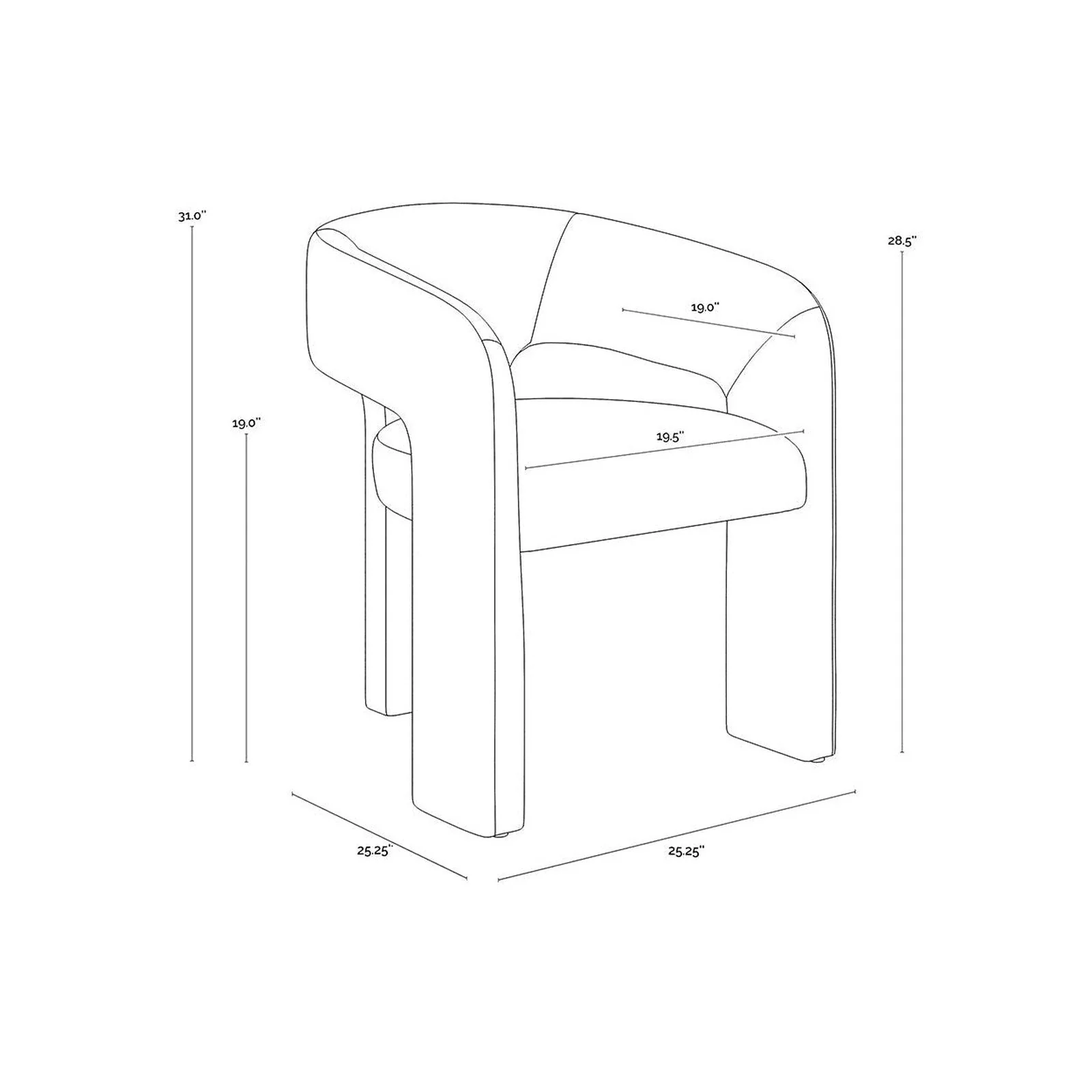 Sunpan Isidore Dining Chair - Image 14