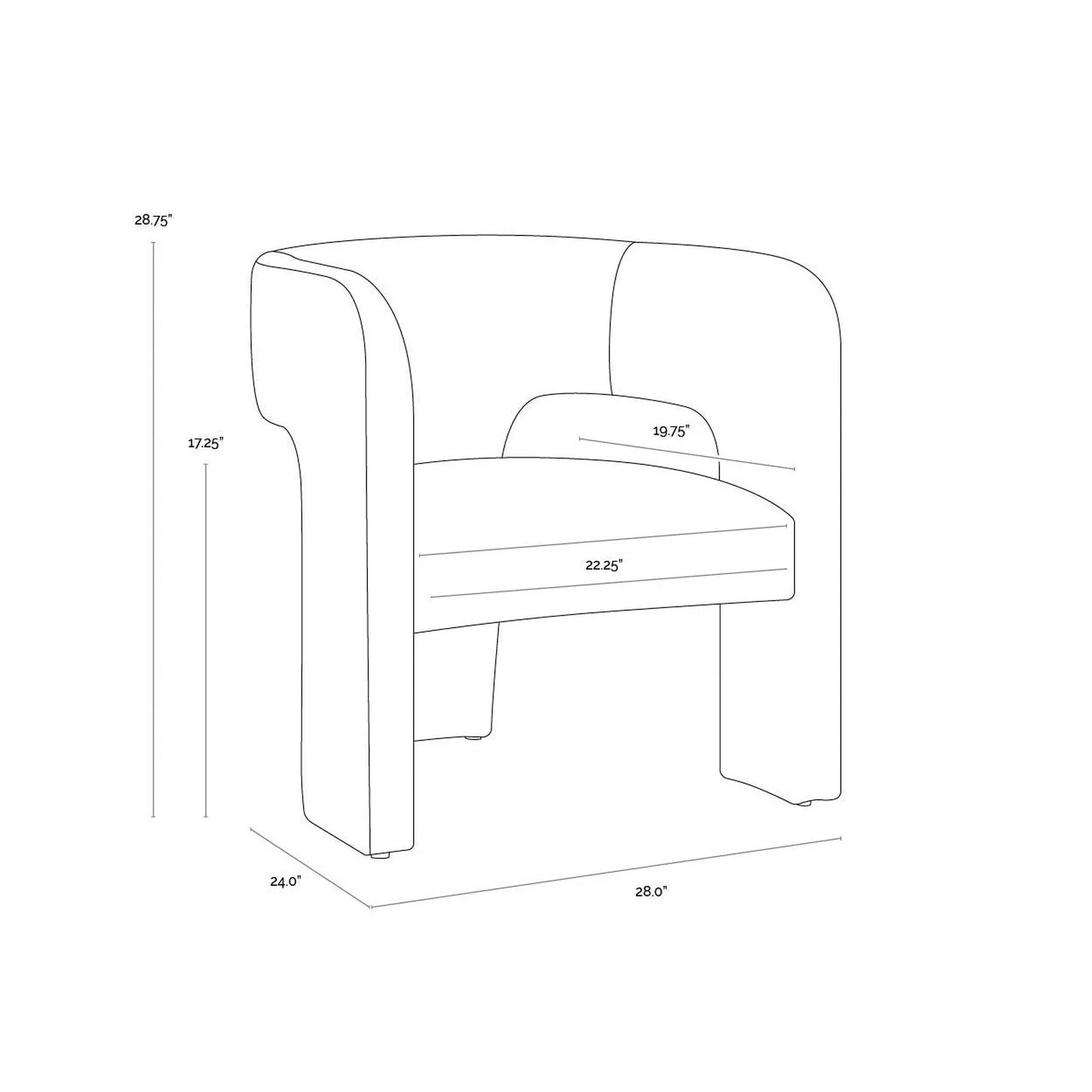 Sunpan Isidore Lounge Chair - Image 25