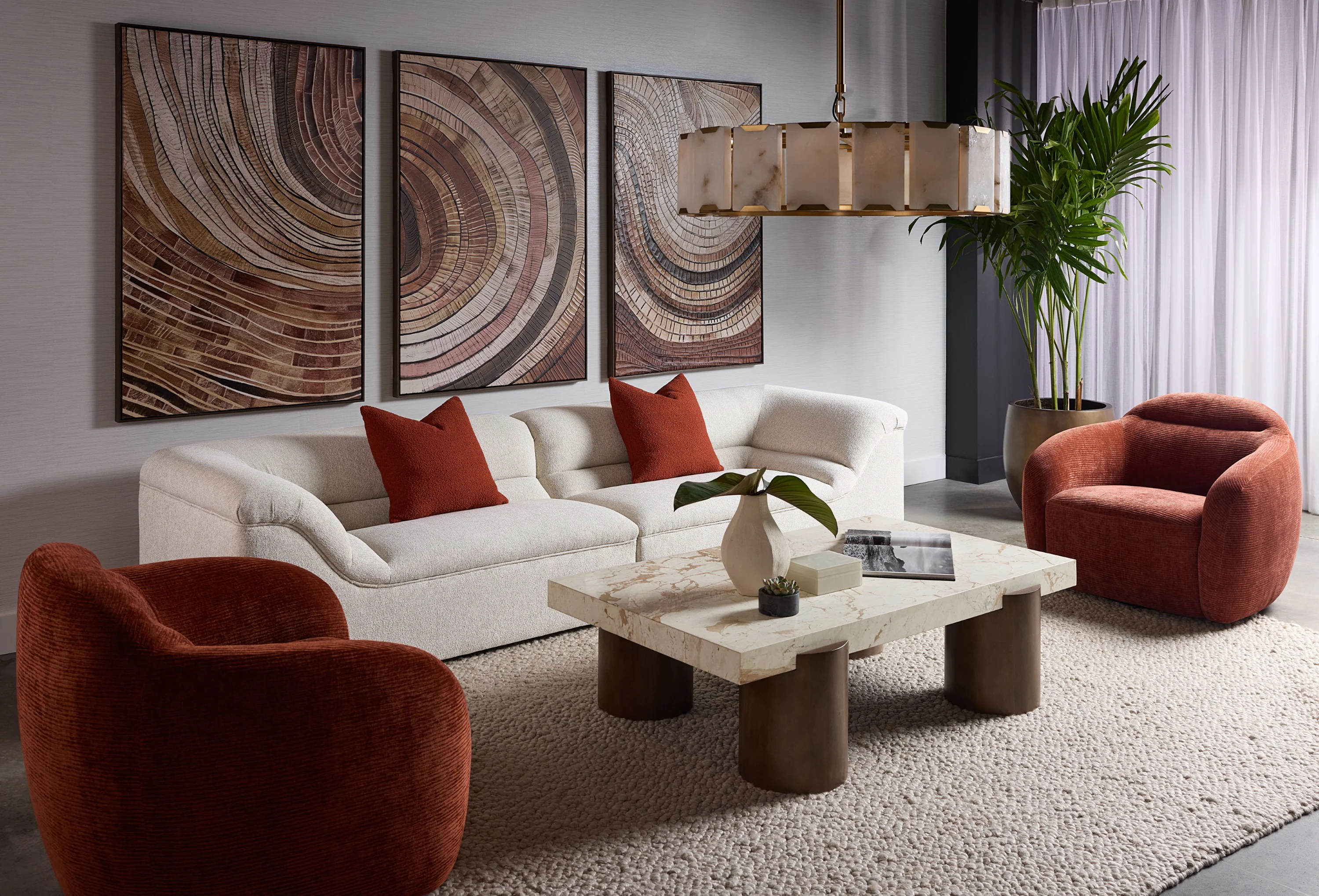 Sunpan Ismo Swivel Lounge Chair - Image 2