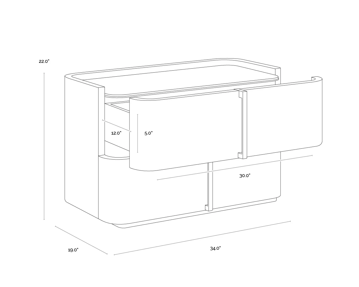 Sunpan Jamille Nightstand - Image 31