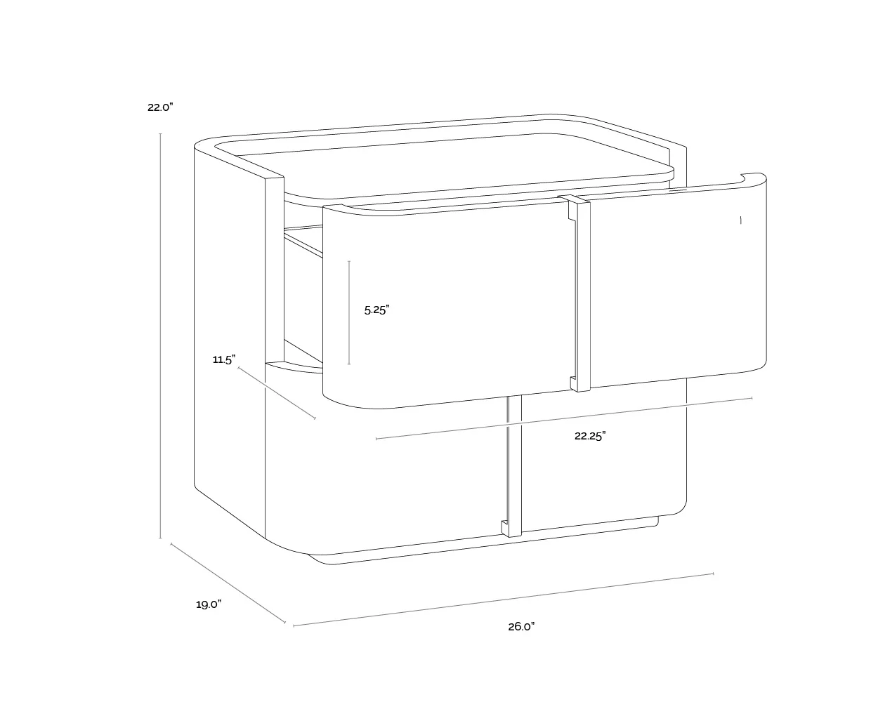 Sunpan Jamille Nightstand - Image 32