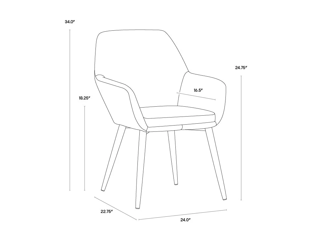 Sunpan Jayna Dining Chair - Image 8