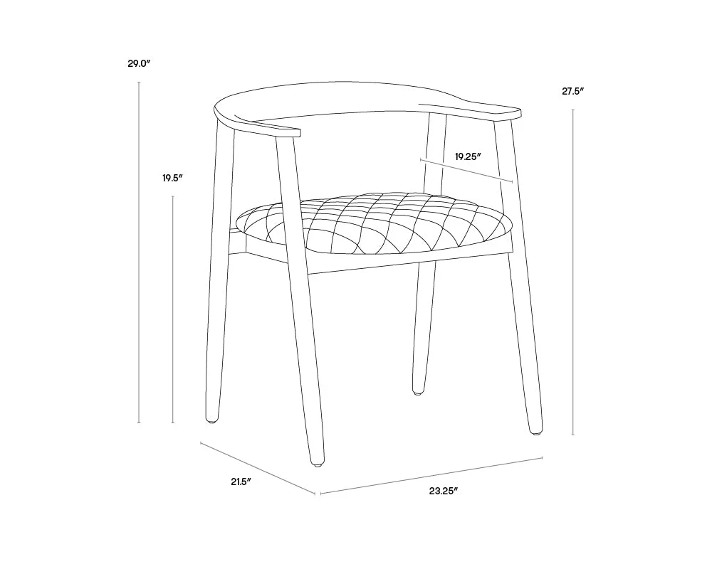 Sunpan Jeremy Dining Armchair - Image 9