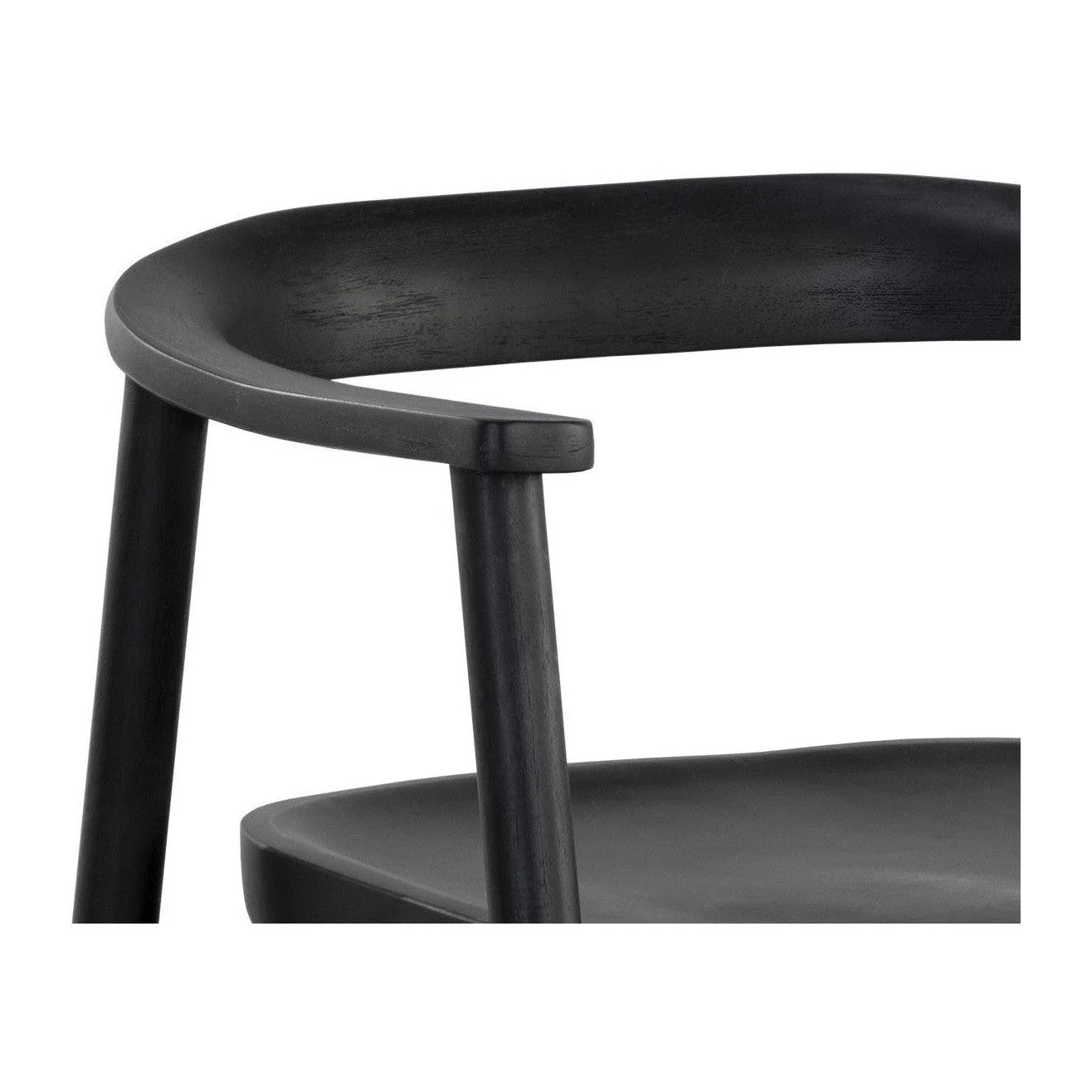Sunpan Jeremy Dining Armchair - Black - Image 5