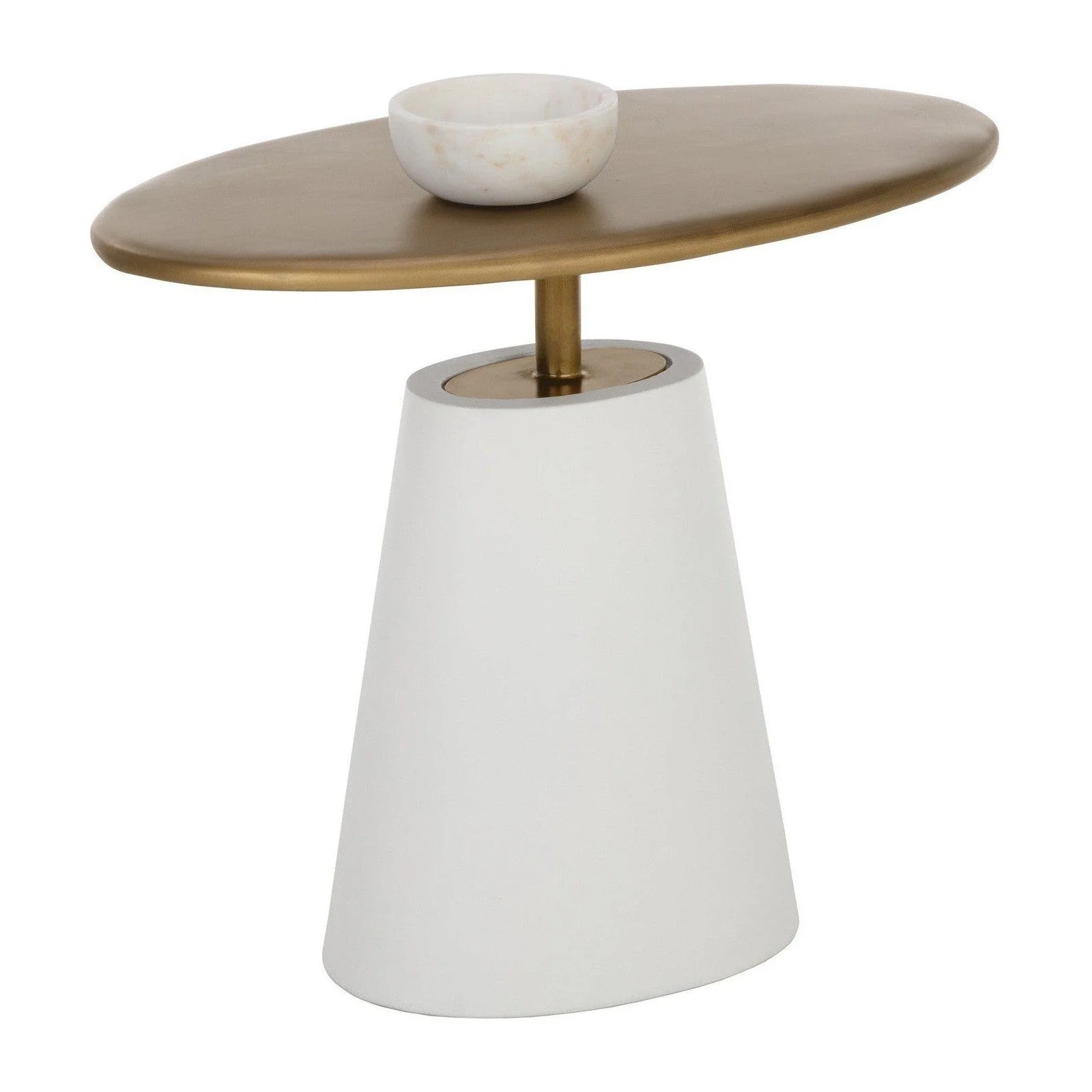 Sunpan Kadin Side Table - White - Image 2