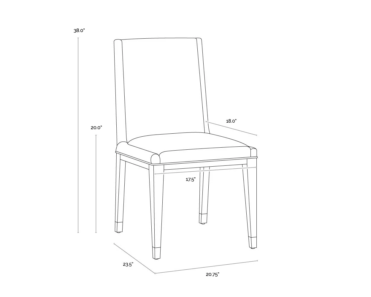 Sunpan Kalla Dining Chair - Set of 2 - Image 14