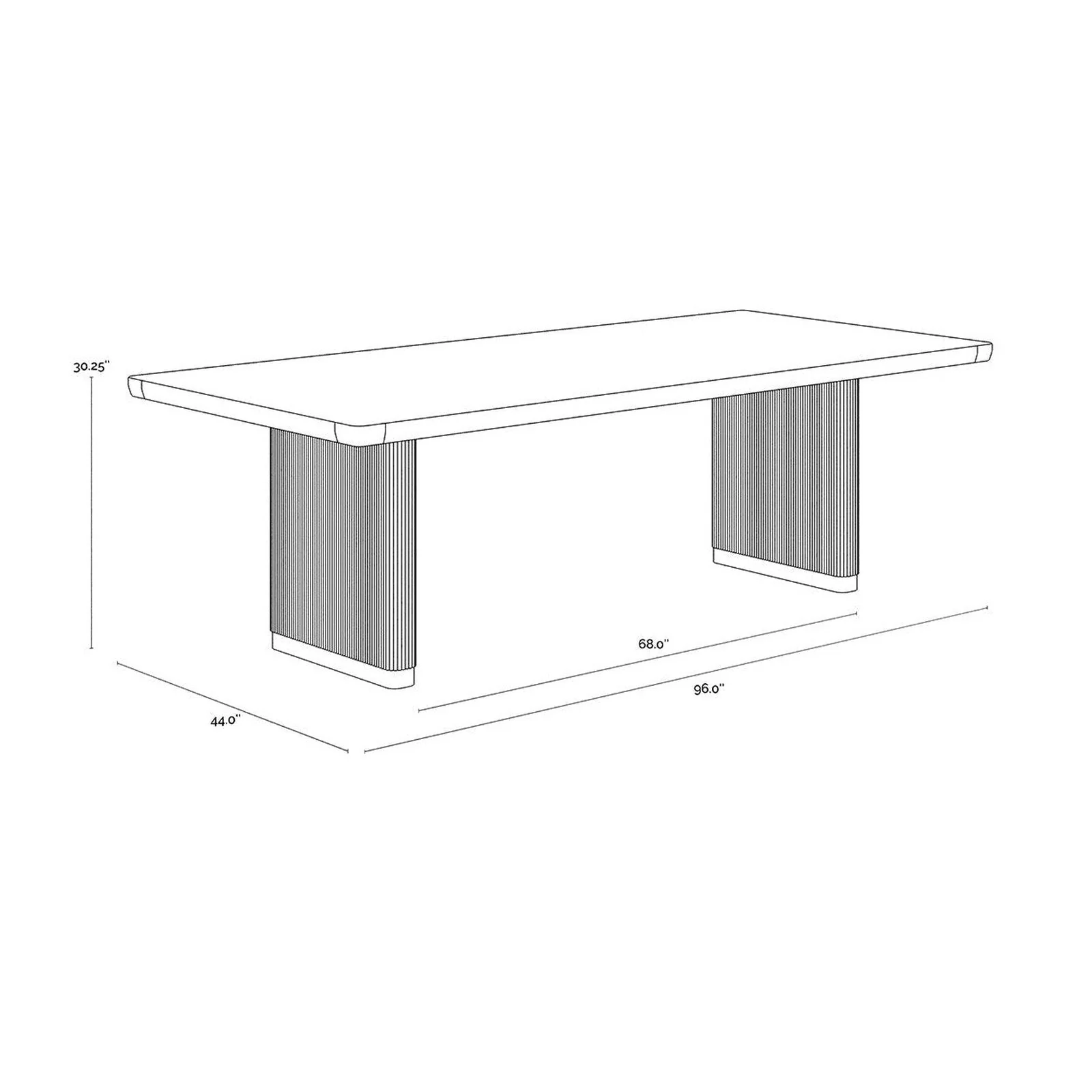 Sunpan Kalla Rectangular Dining Table - Image 14