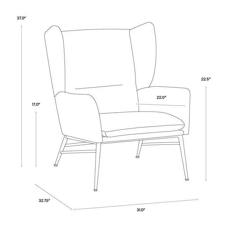 Sunpan Kasen Lounge Chair - Image 7