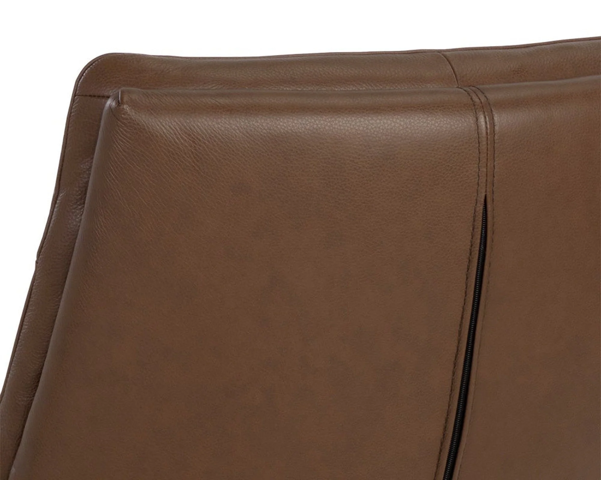 Sunpan Keller Swivel Lounge Chair - Missouri Mahogany Leather Clearance - Image 7
