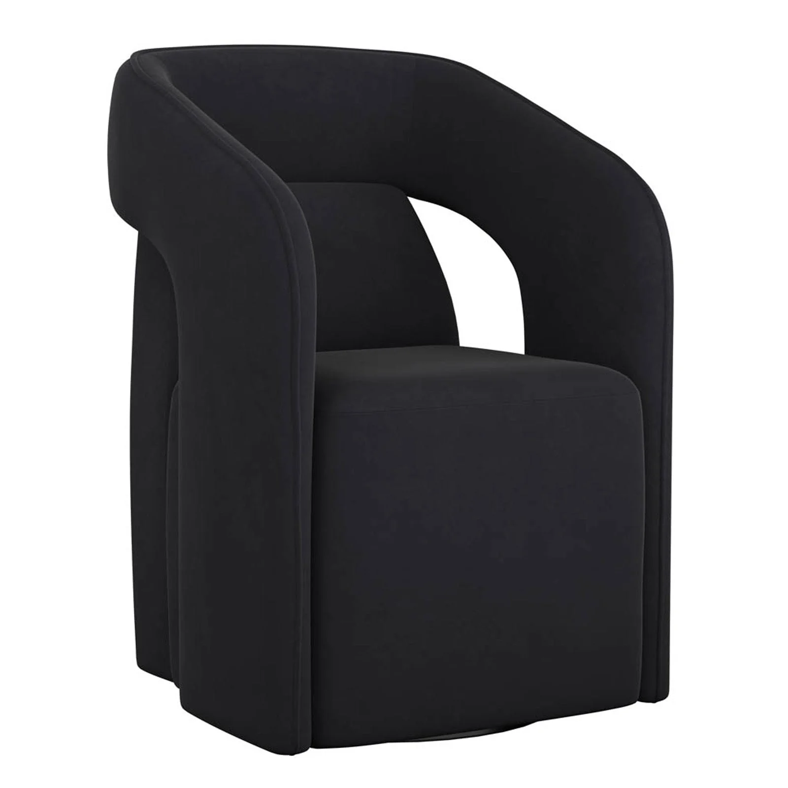 Sunpan Kendrick Wheeled Dining Armchair
