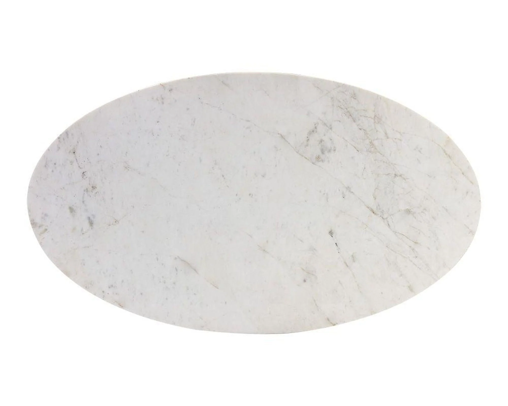 Sunpan Kiara Coffee Table - Gun Metal - White Marble - Image 2