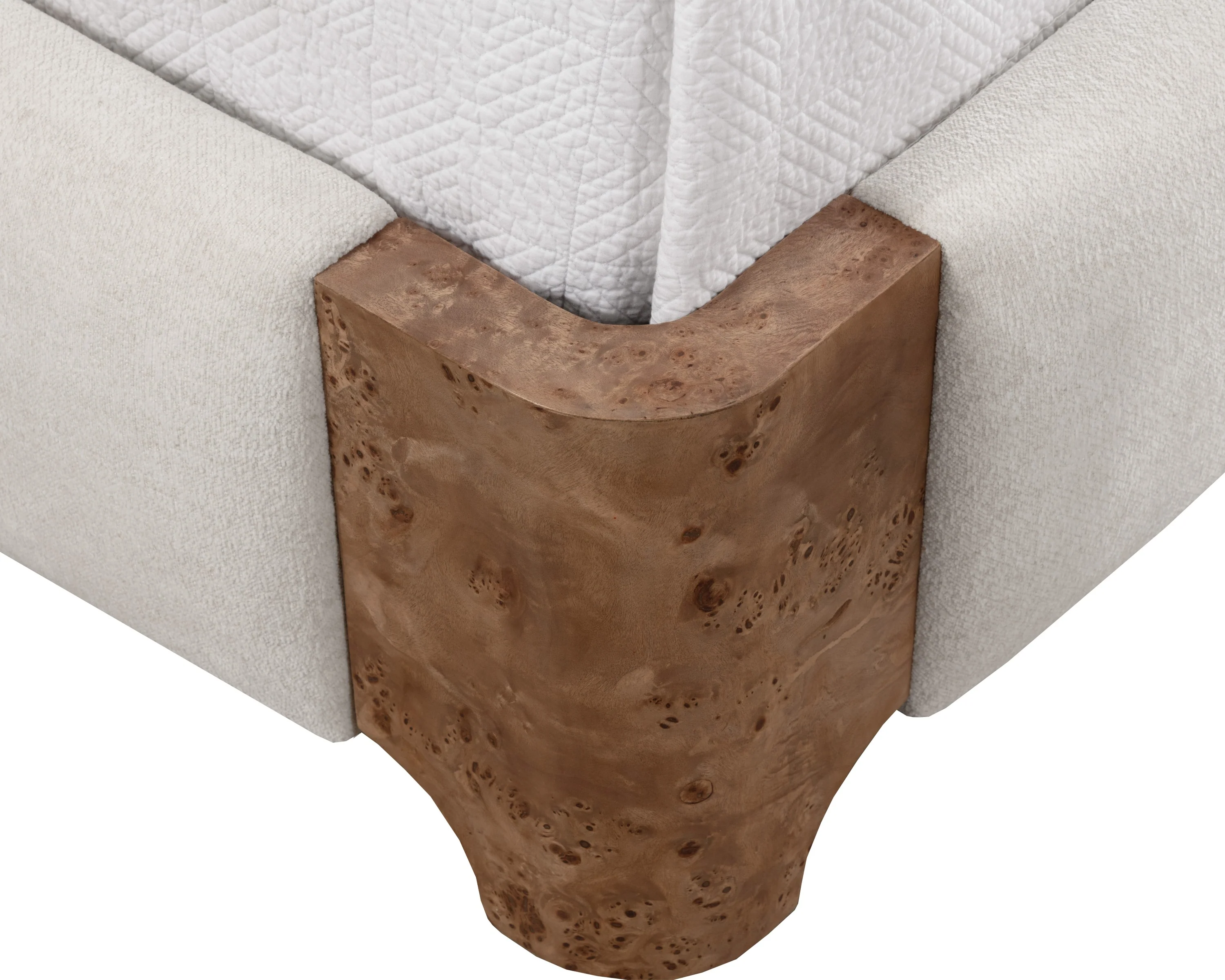 Sunpan Knowles Bed - King - Eclipse White - Image 3