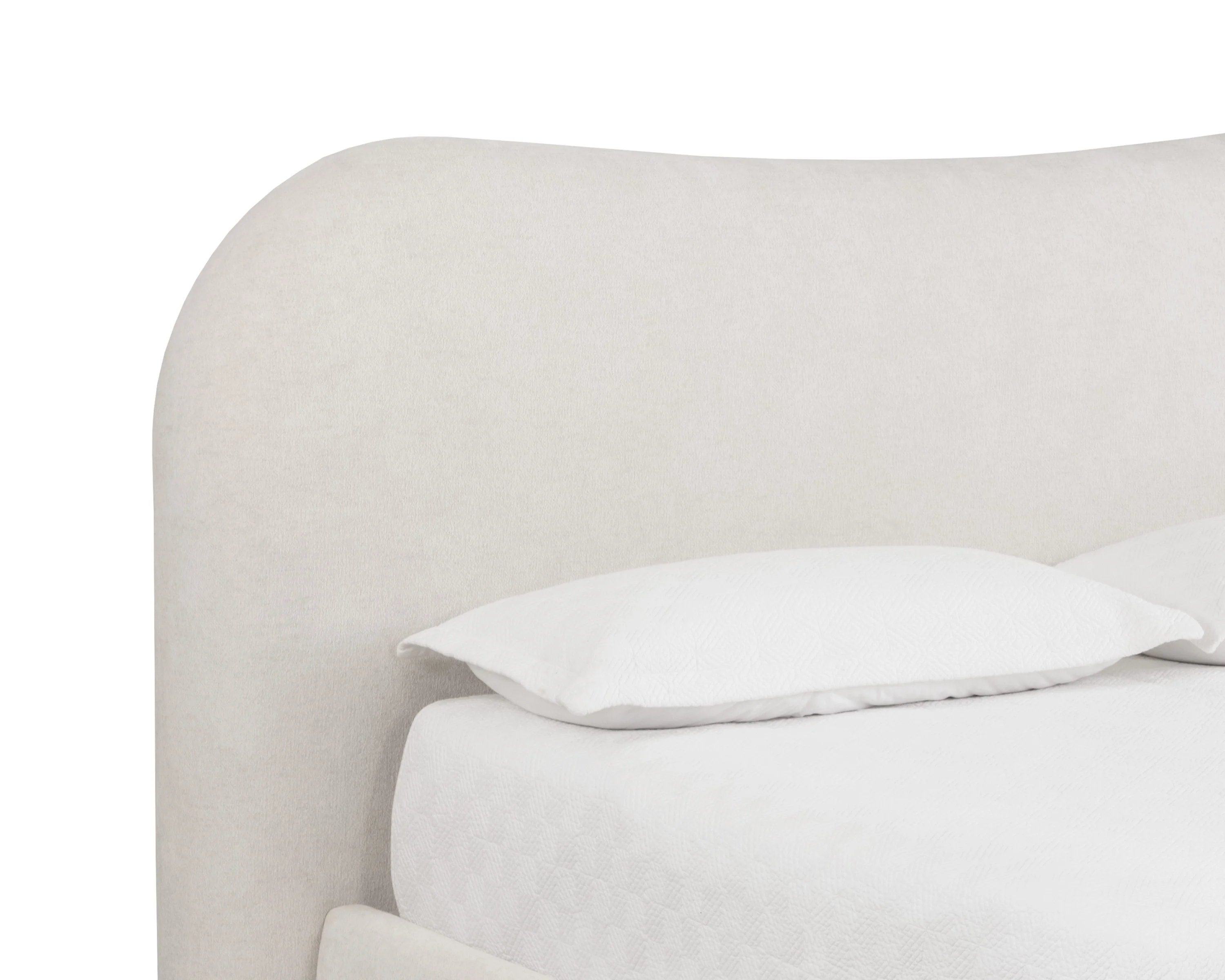 Sunpan Knowles Bed - King - Eclipse White - Image 4