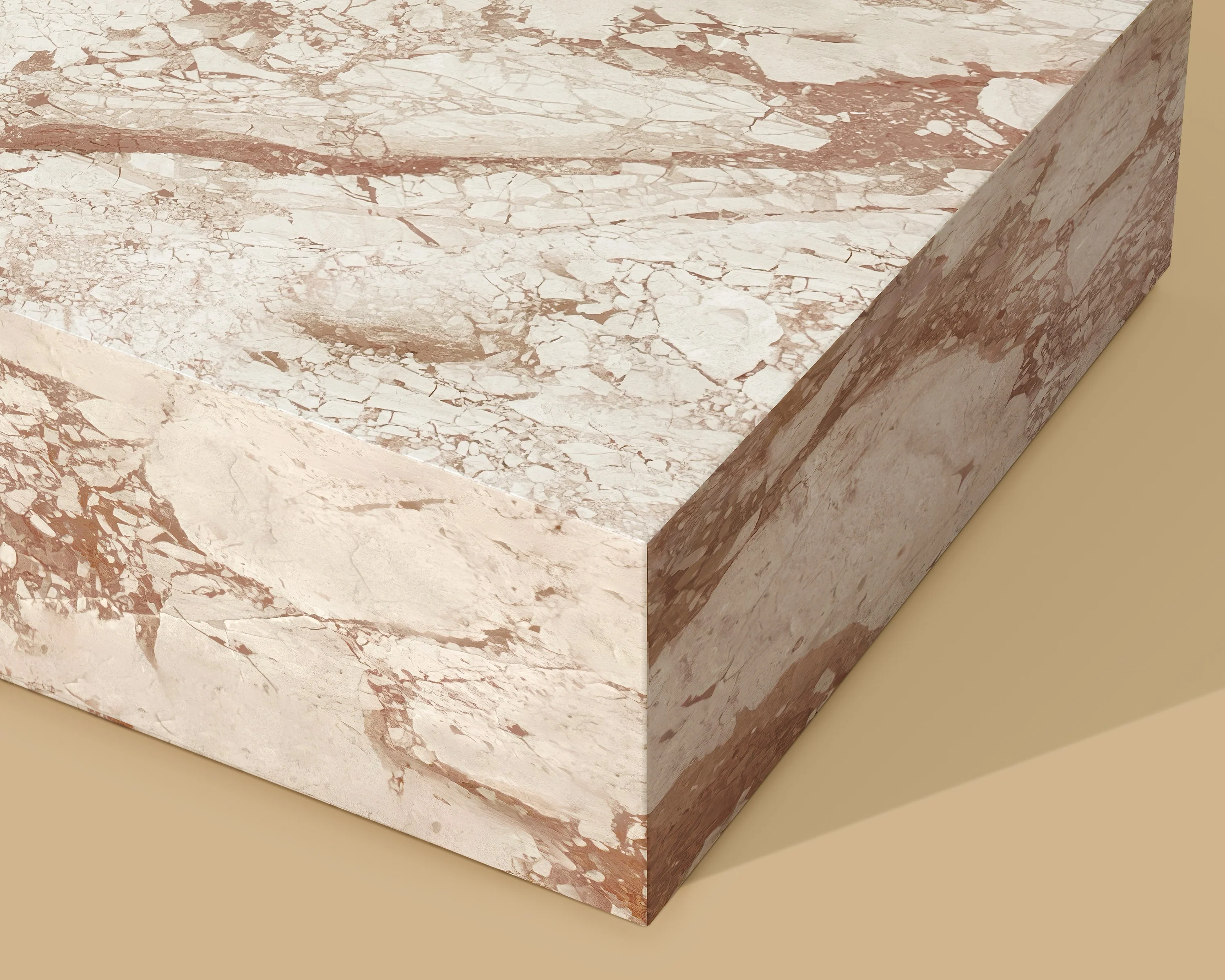 Sunpan Laros Coffee Table - Crema Breccia Marble - Image 2