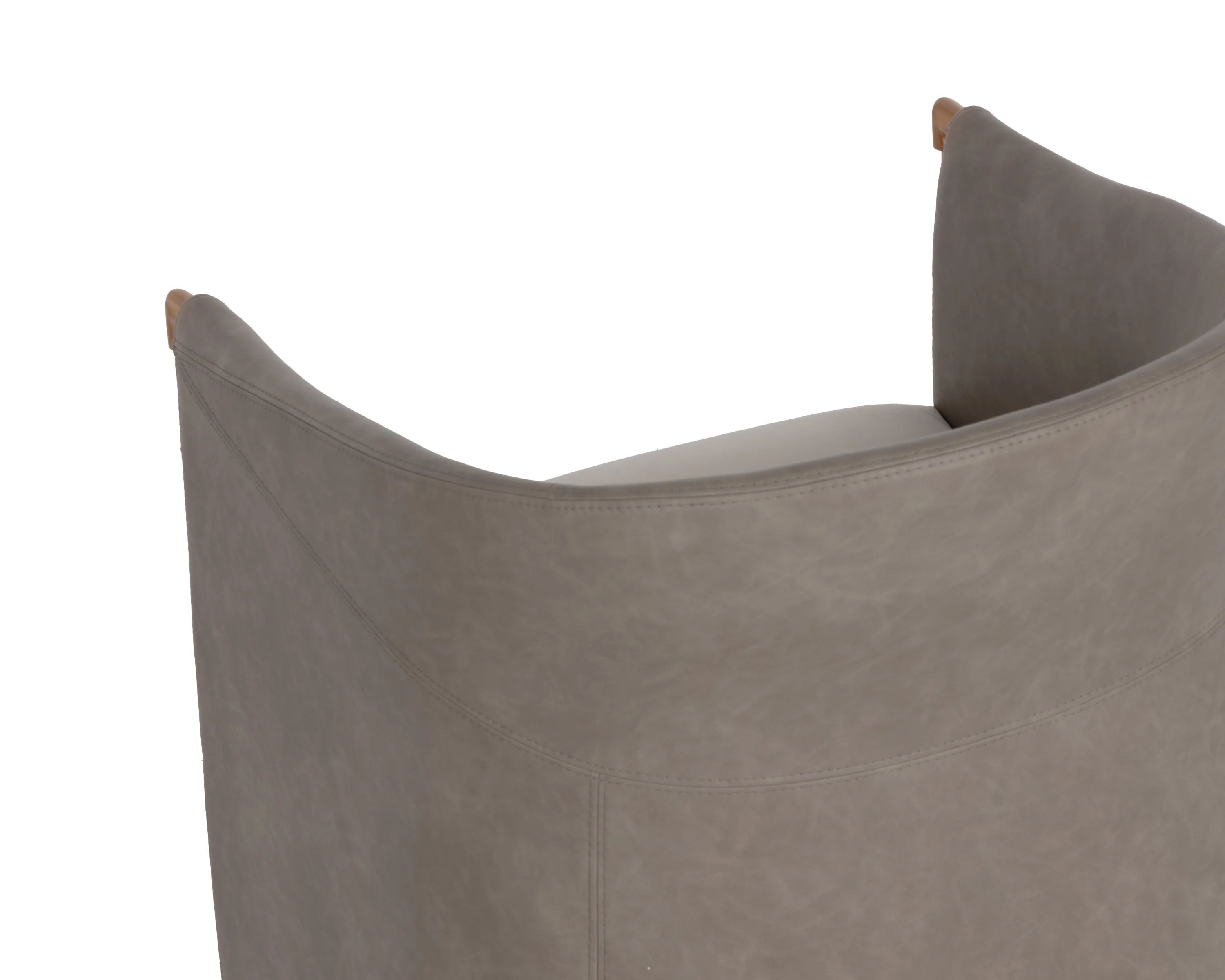 Sunpan Leontine Swivel Lounge Chair - Meg Taupe / Ivanhoe Mineral - Image 5