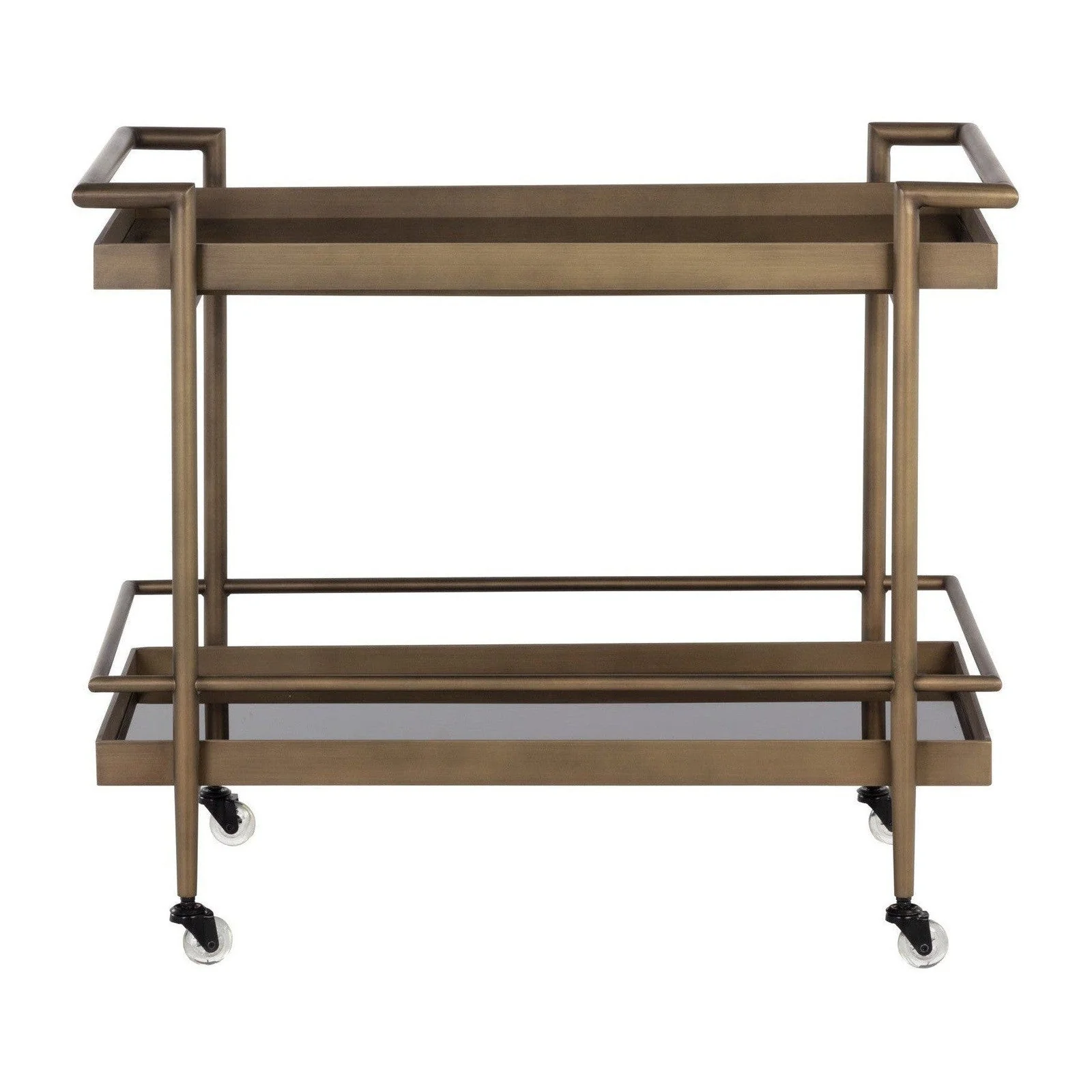 Sunpan Livingston Bar Cart - Antique Brass - Image 2