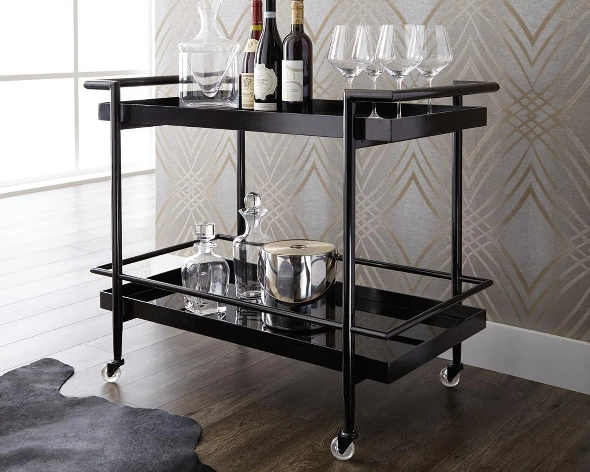 Sunpan Livingston Bar Cart - Image 2