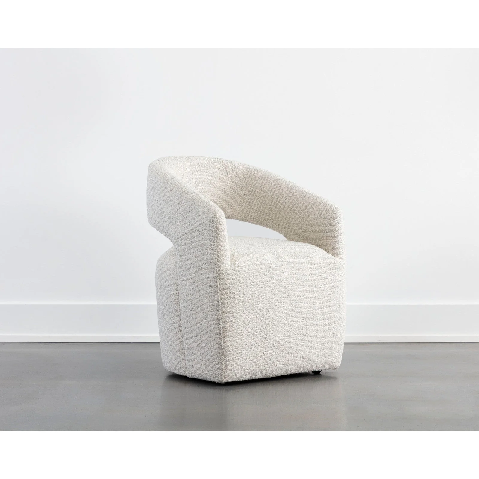 Sunpan Lloret Wheeled Dining Armchair - Image 2