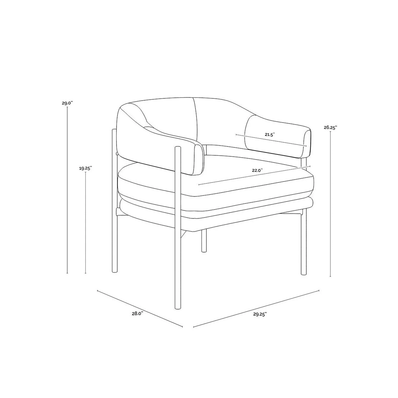 Sunpan Lola Lounge Chair - Image 9