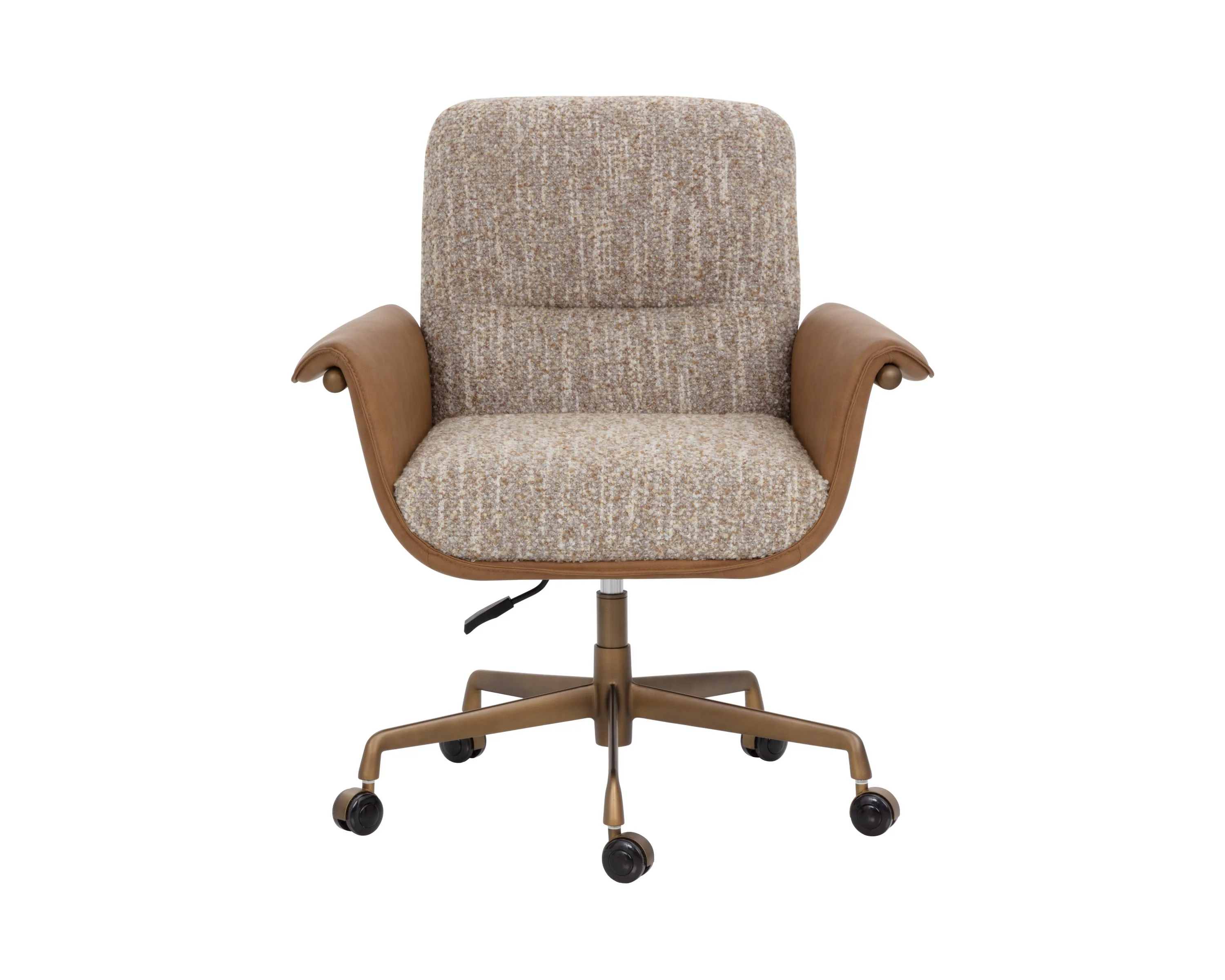Sunpan Lomax Office Chair - Holden Dusty Greige / Milliken Cognac - Image 2