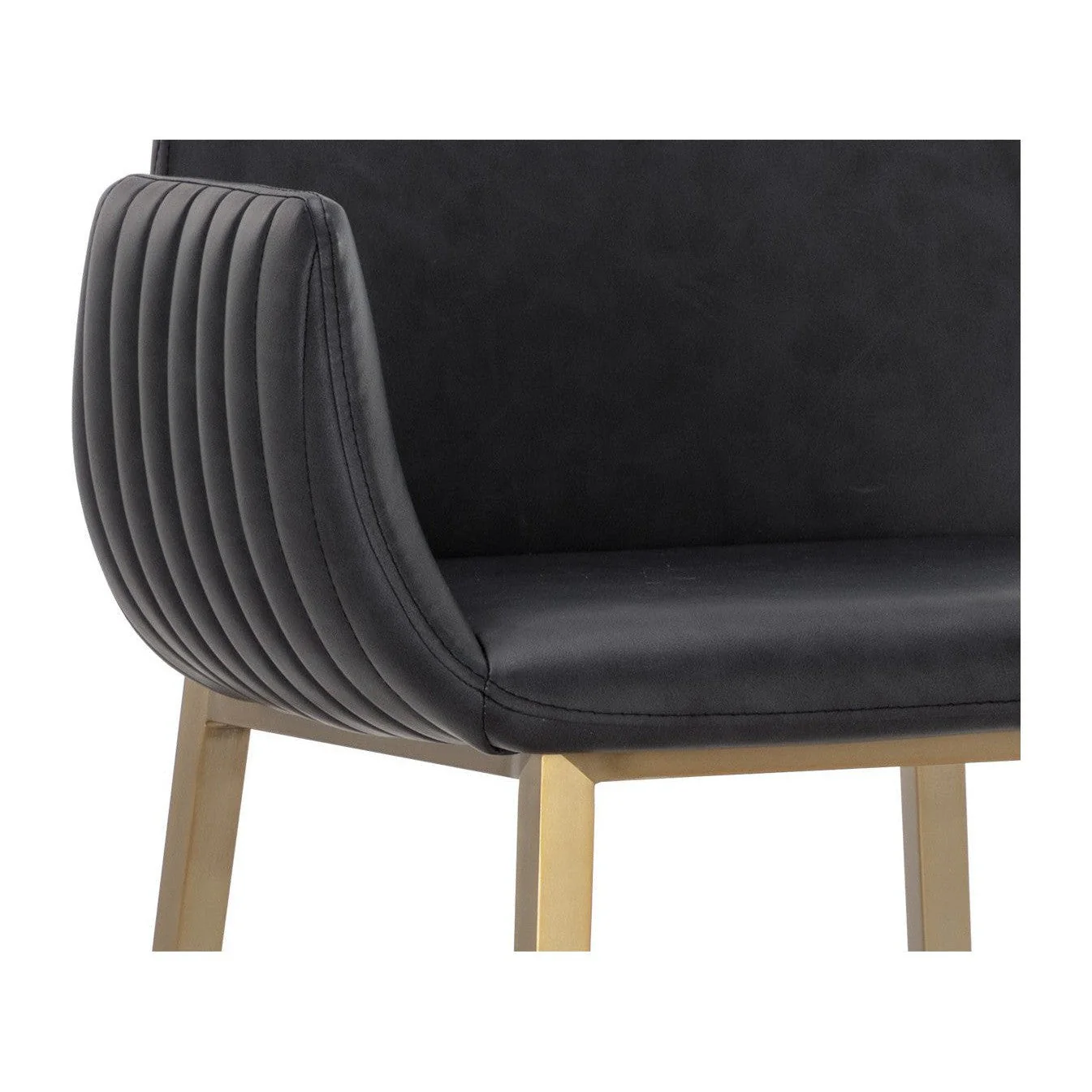 Sunpan Lucano Barstool - Bravo Black Clearance - Image 5