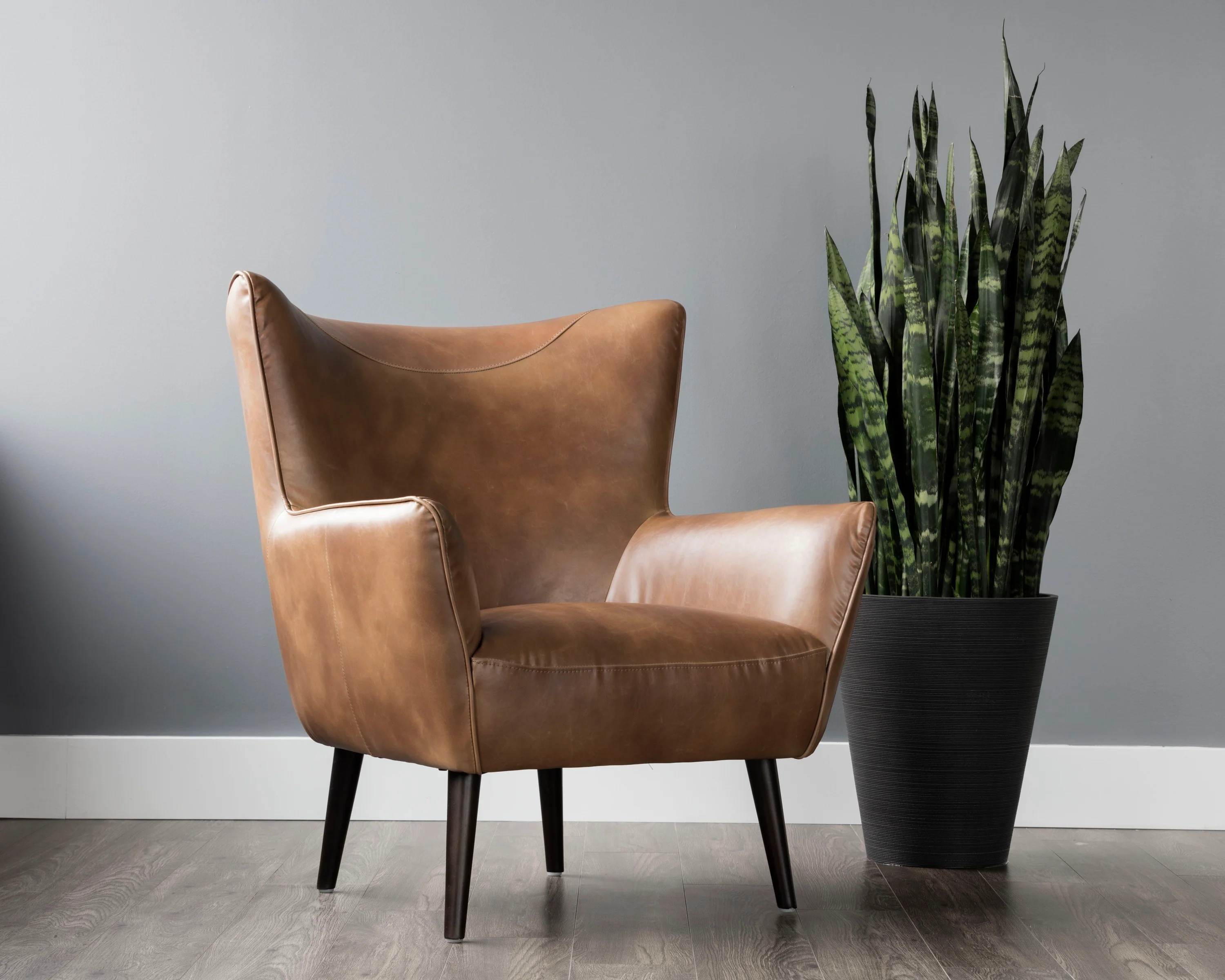 Sunpan Luther Lounge Chair - Tobacco Tan - Image 2