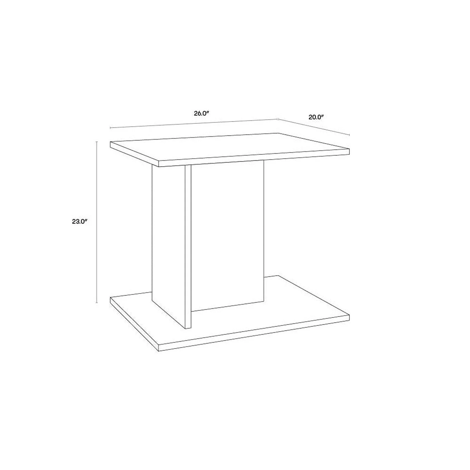 Sunpan Madsen Side Table Clearance - Image 7