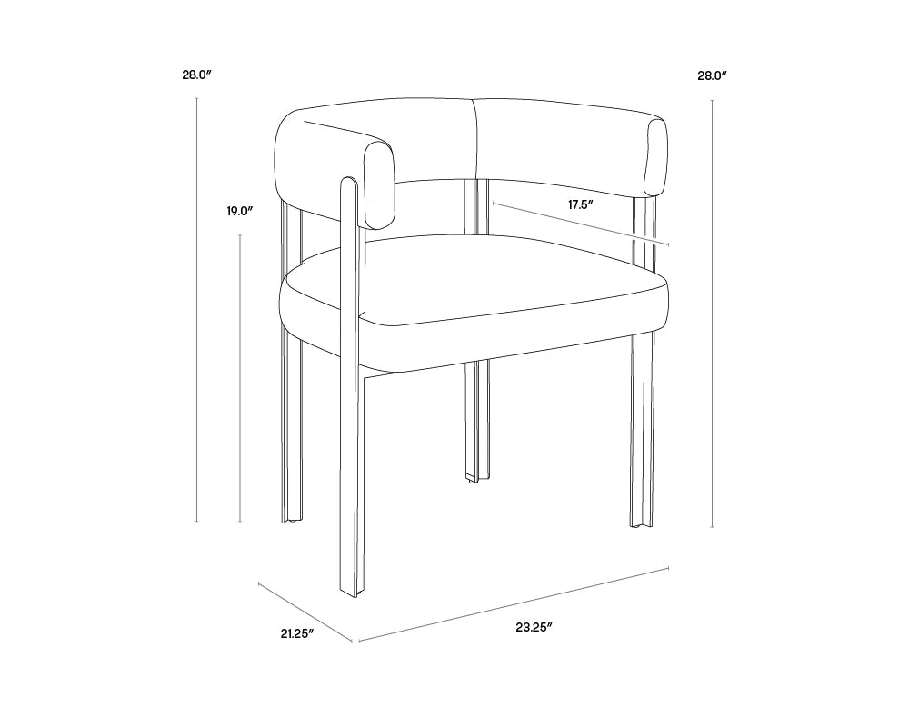 Sunpan Mae Dining Armchair - Ernst Silverstone Clearance - Image 9