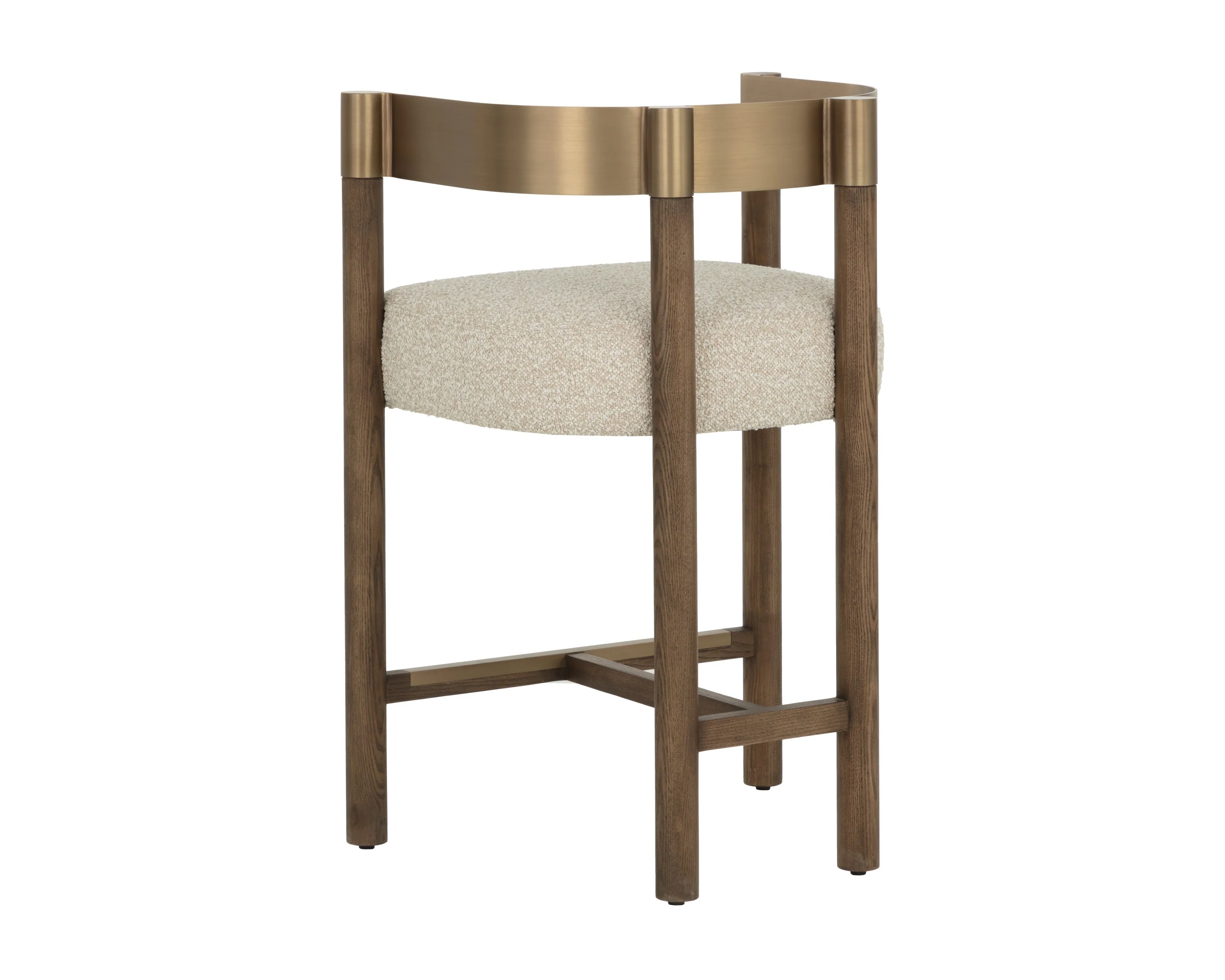 Sunpan Manolo Counter Stool - Santa Cruz Oatmeal - Image 4