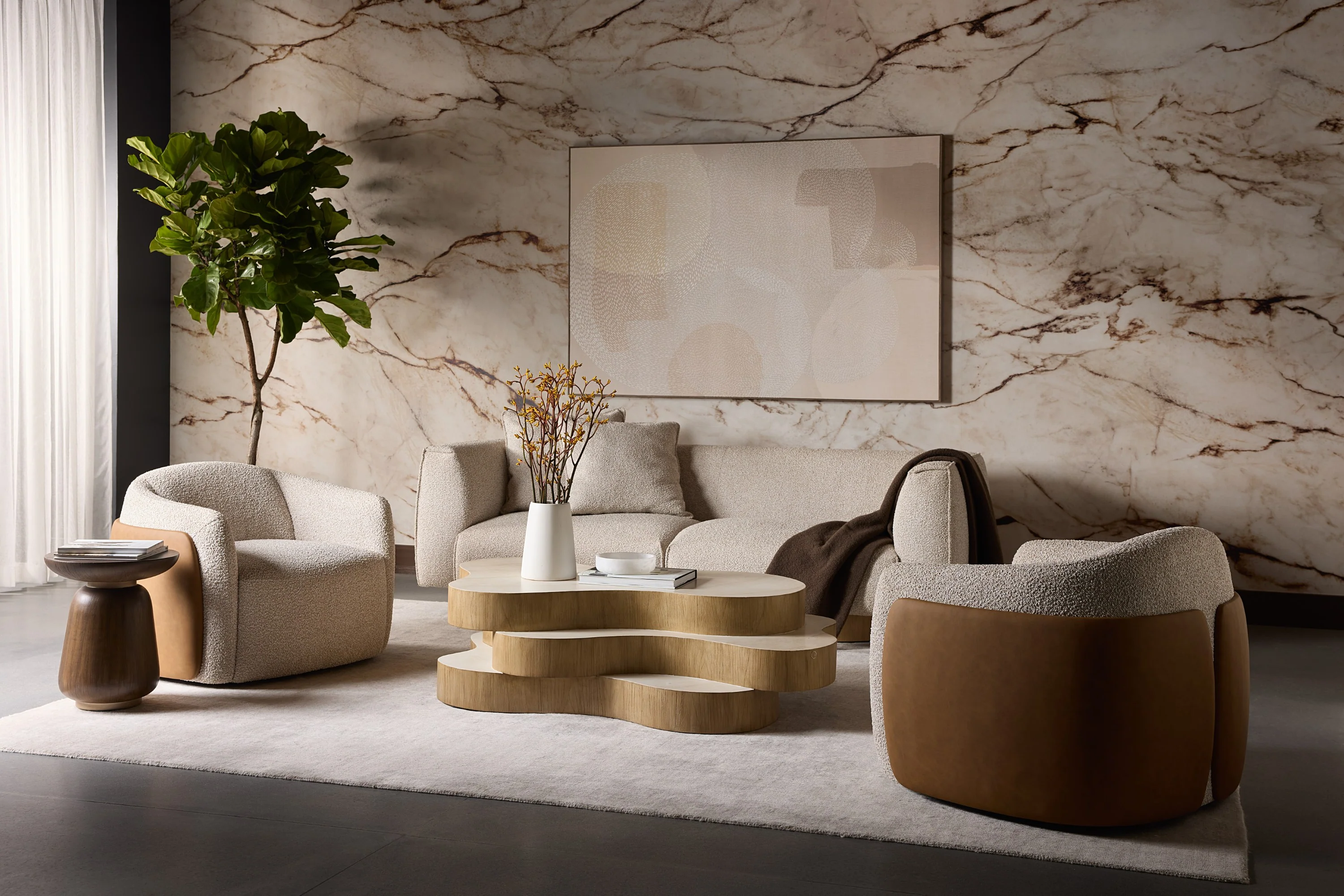 Sunpan Mattis Sofa - Santa Cruz Oatmeal - Image 2