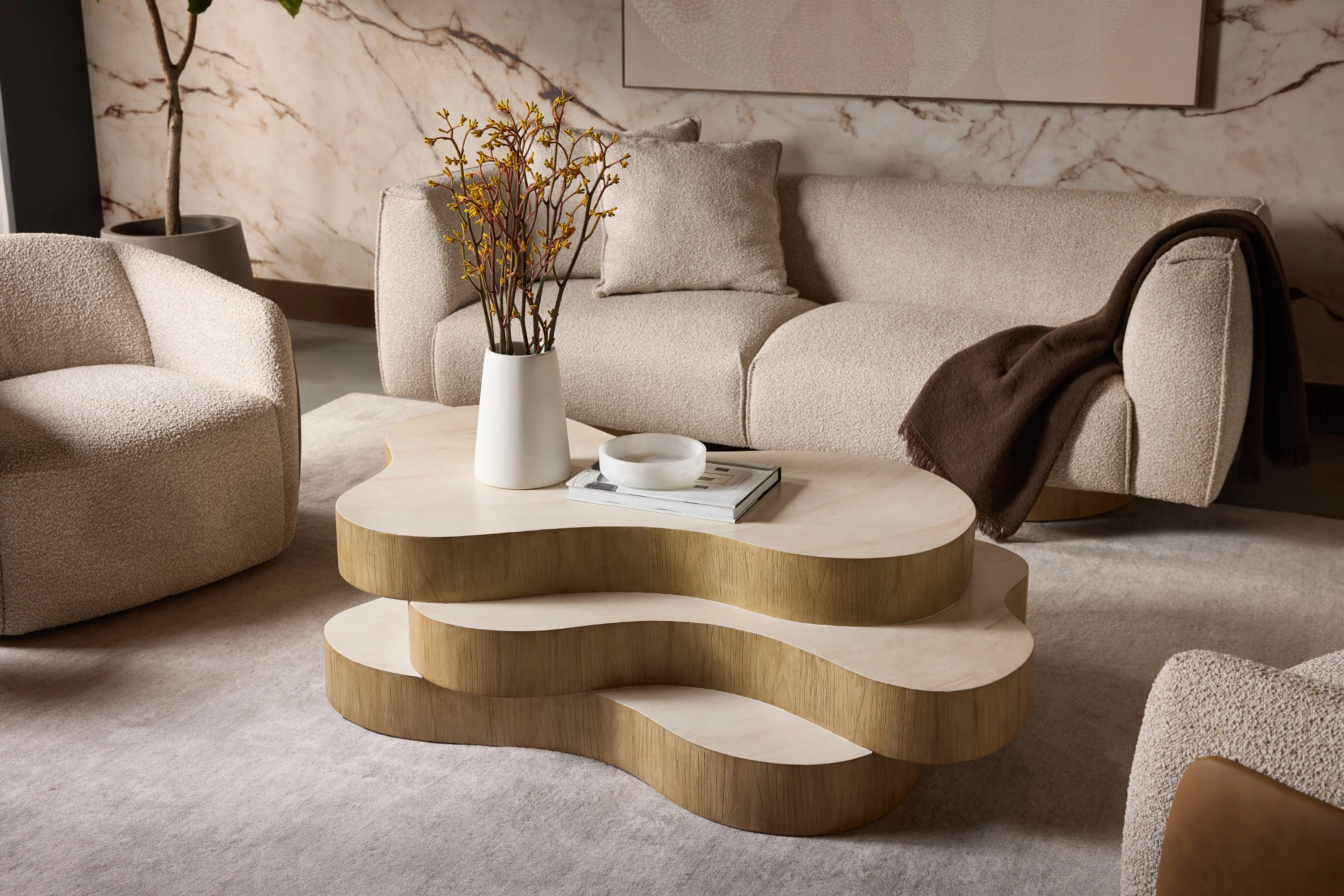 Sunpan Mattis Sofa - Santa Cruz Oatmeal - Image 4