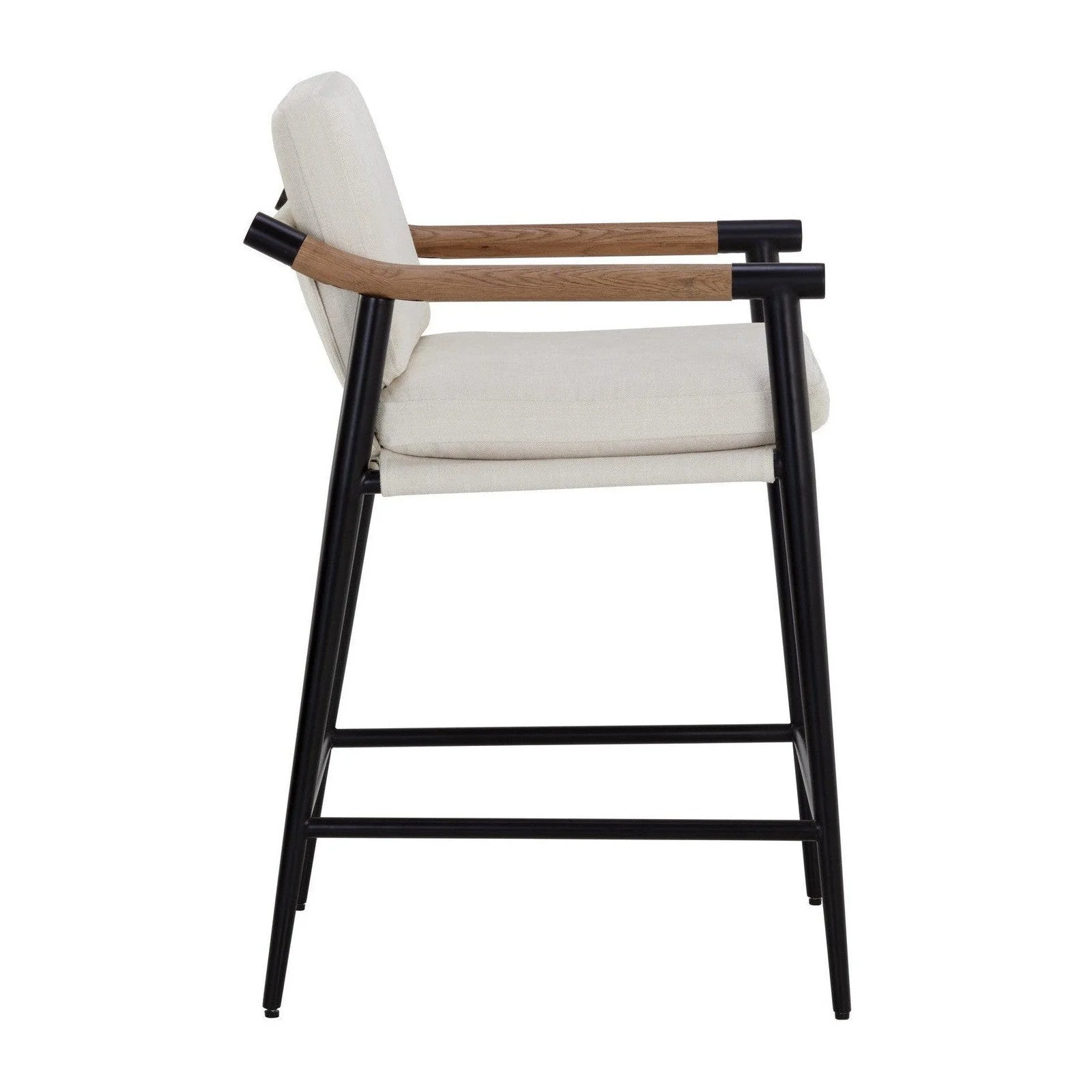 Sunpan Meadow Counter Stool - Heather Ivory Tweed Clearance - Image 2